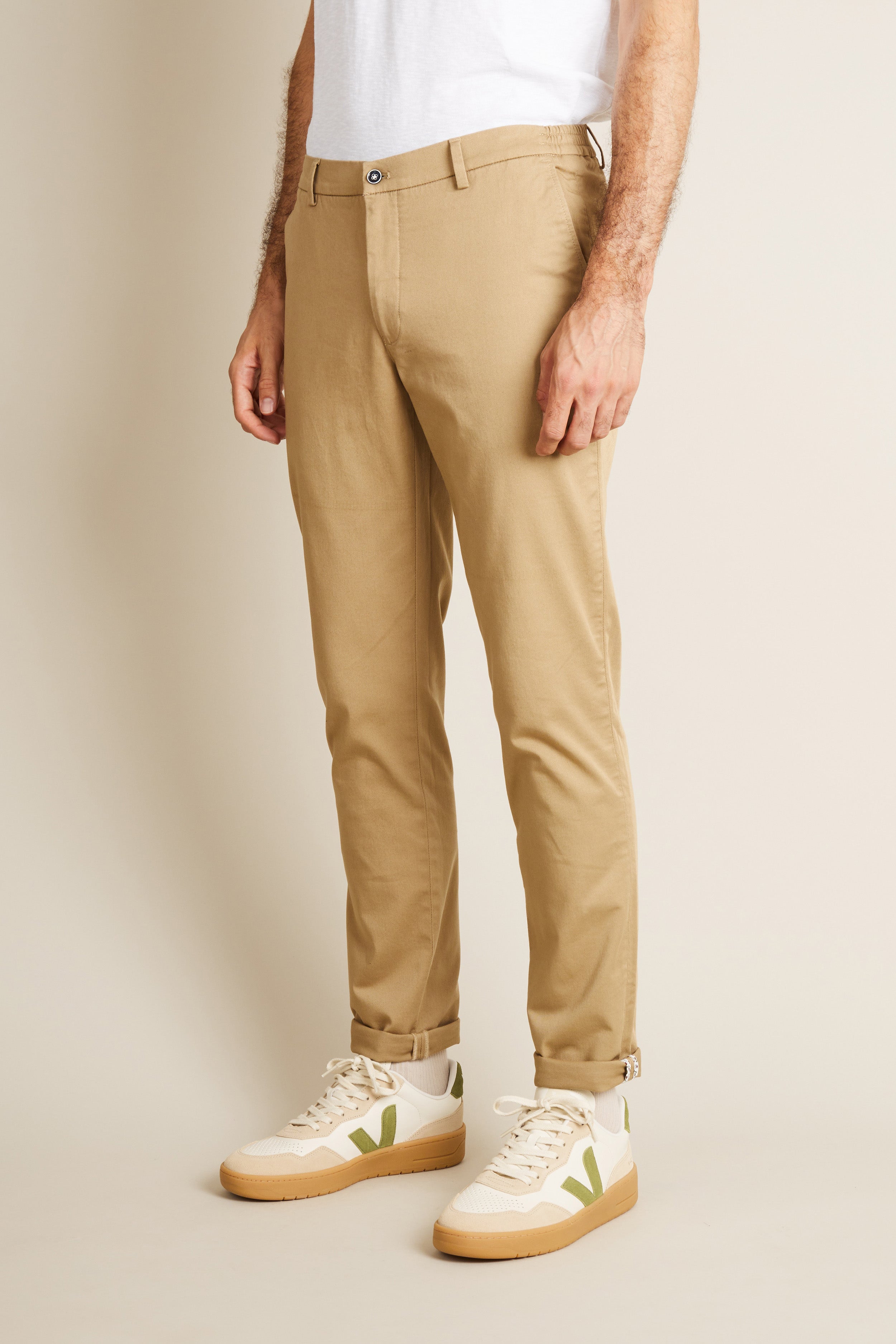 Beige easy chinos