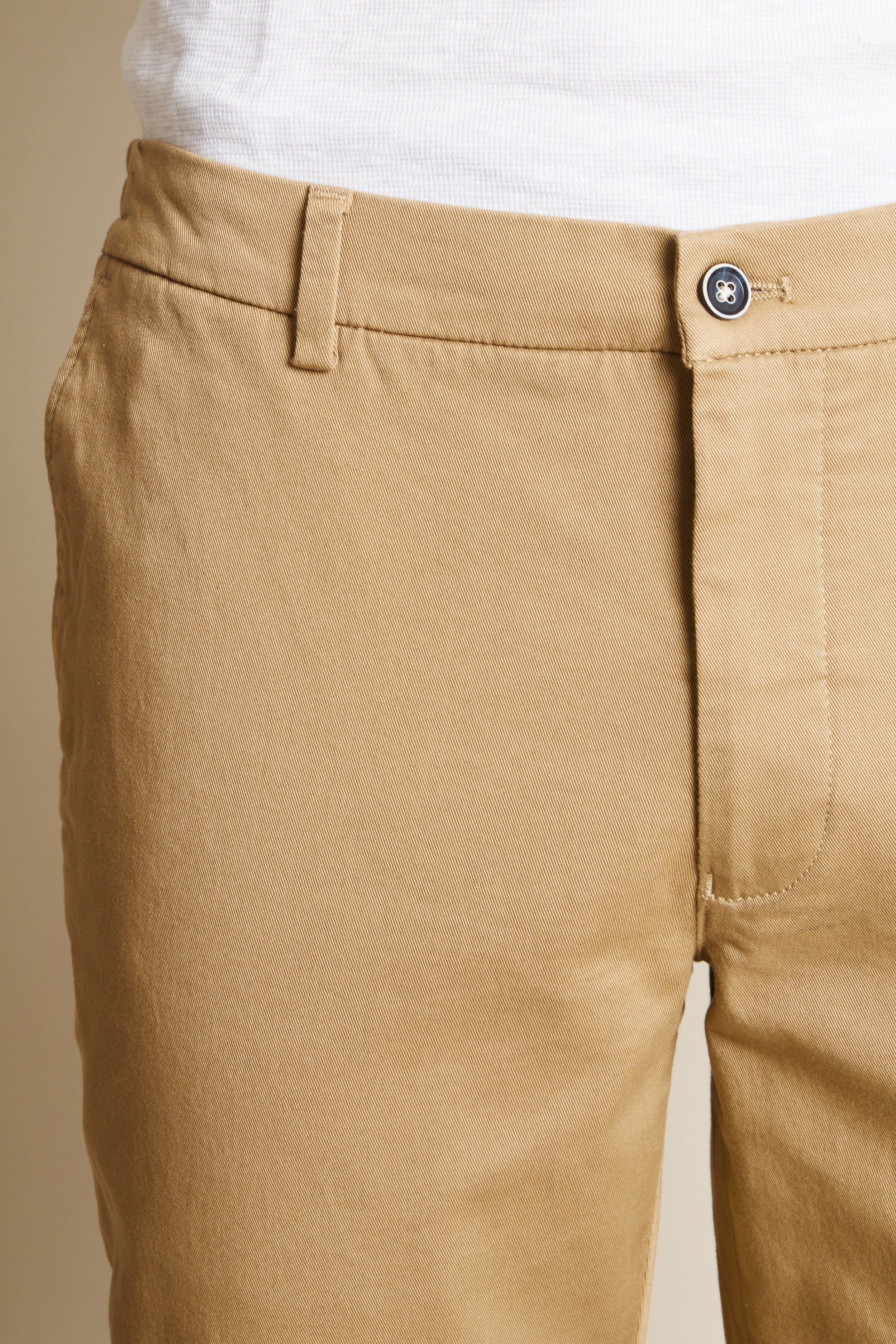 Beige easy chinos