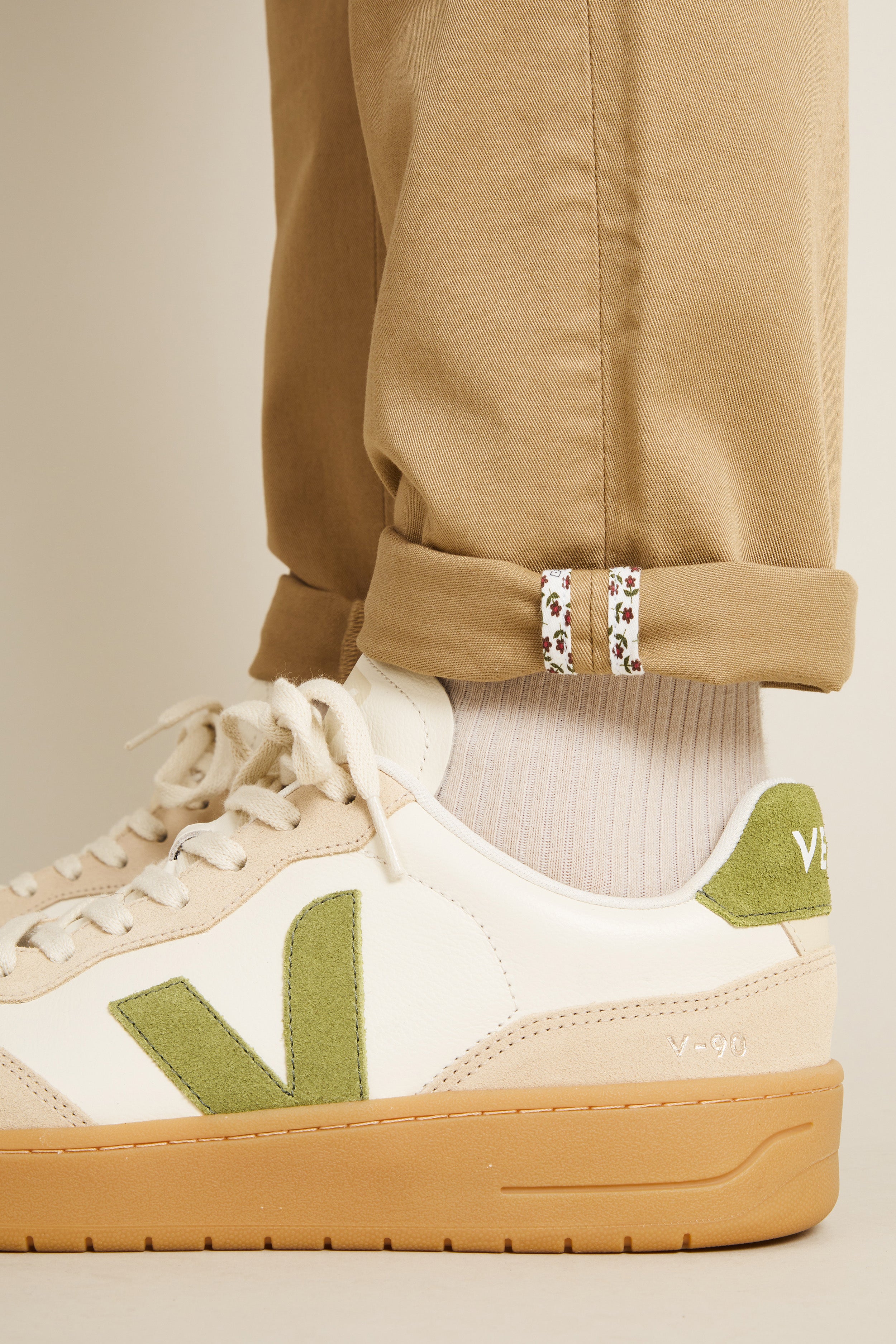 Beige easy chinos