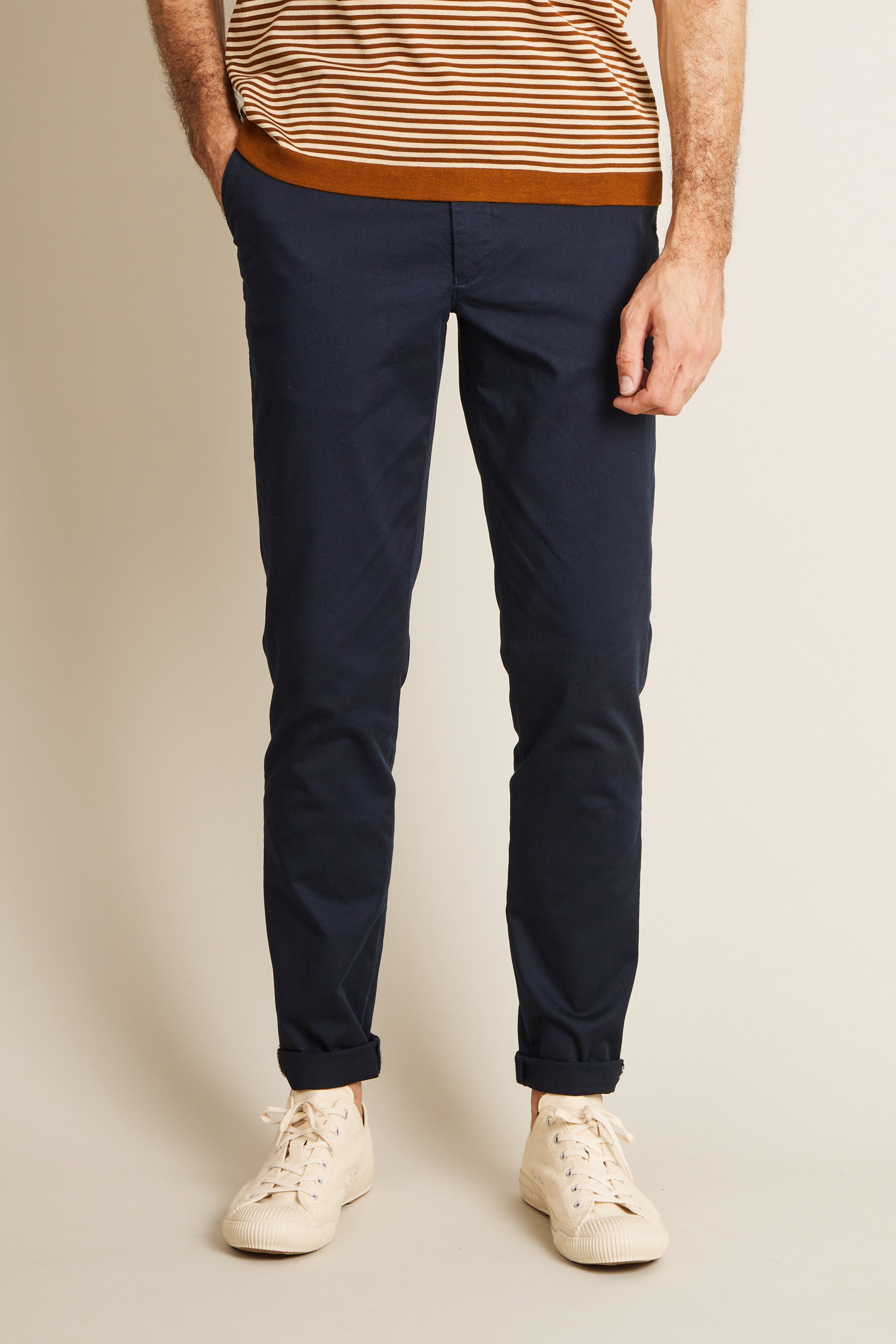 Chino easy bleu marine