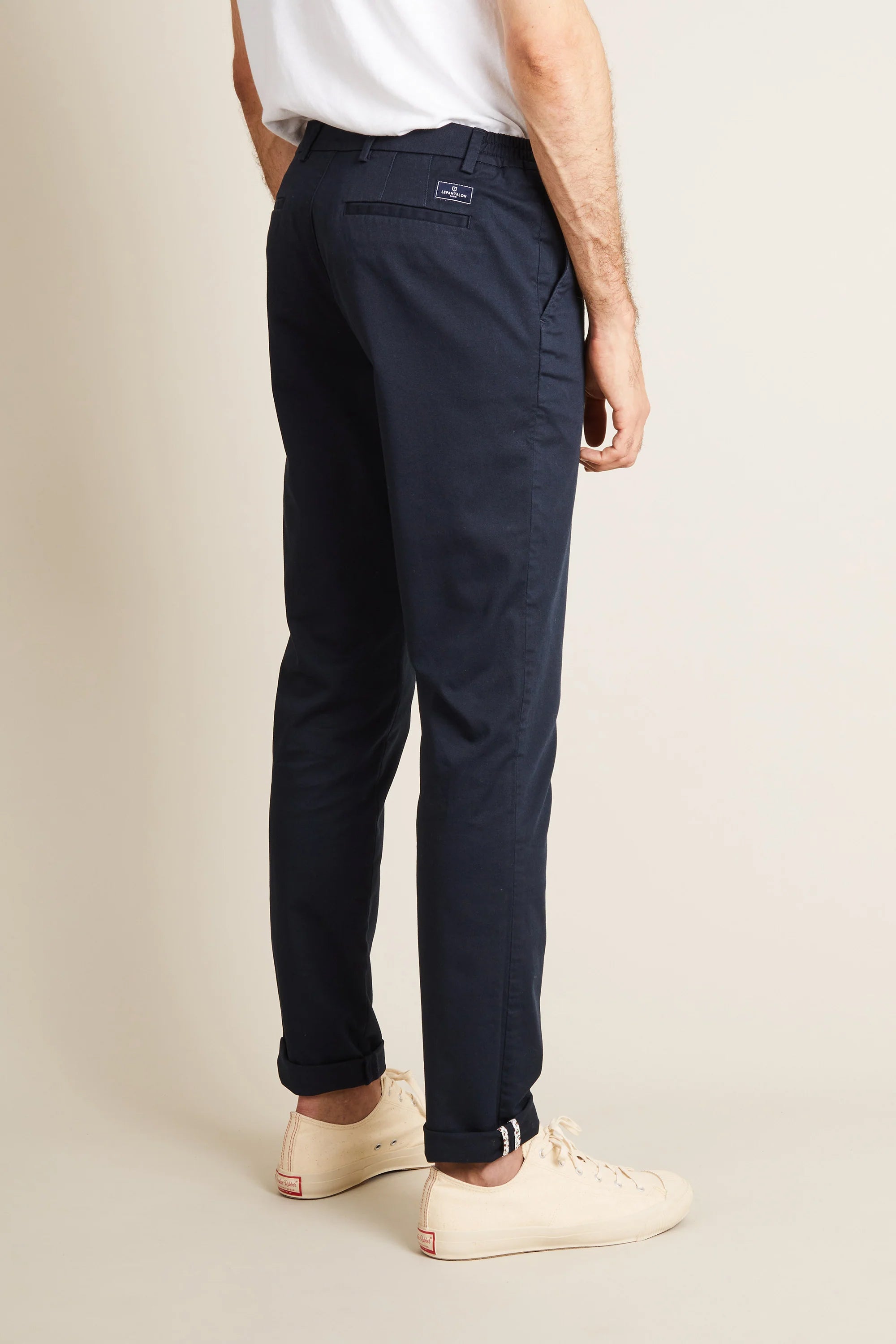 Men's Easy Navy Chino Pants | LePantalon
