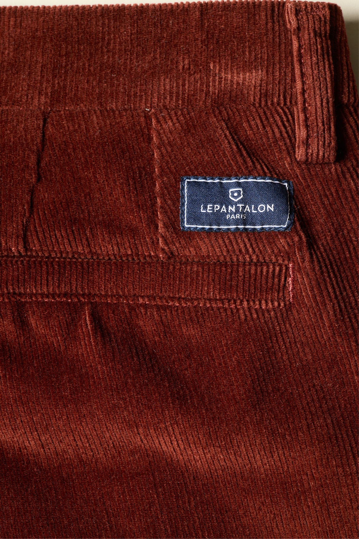 Terracotta corduroy chinos