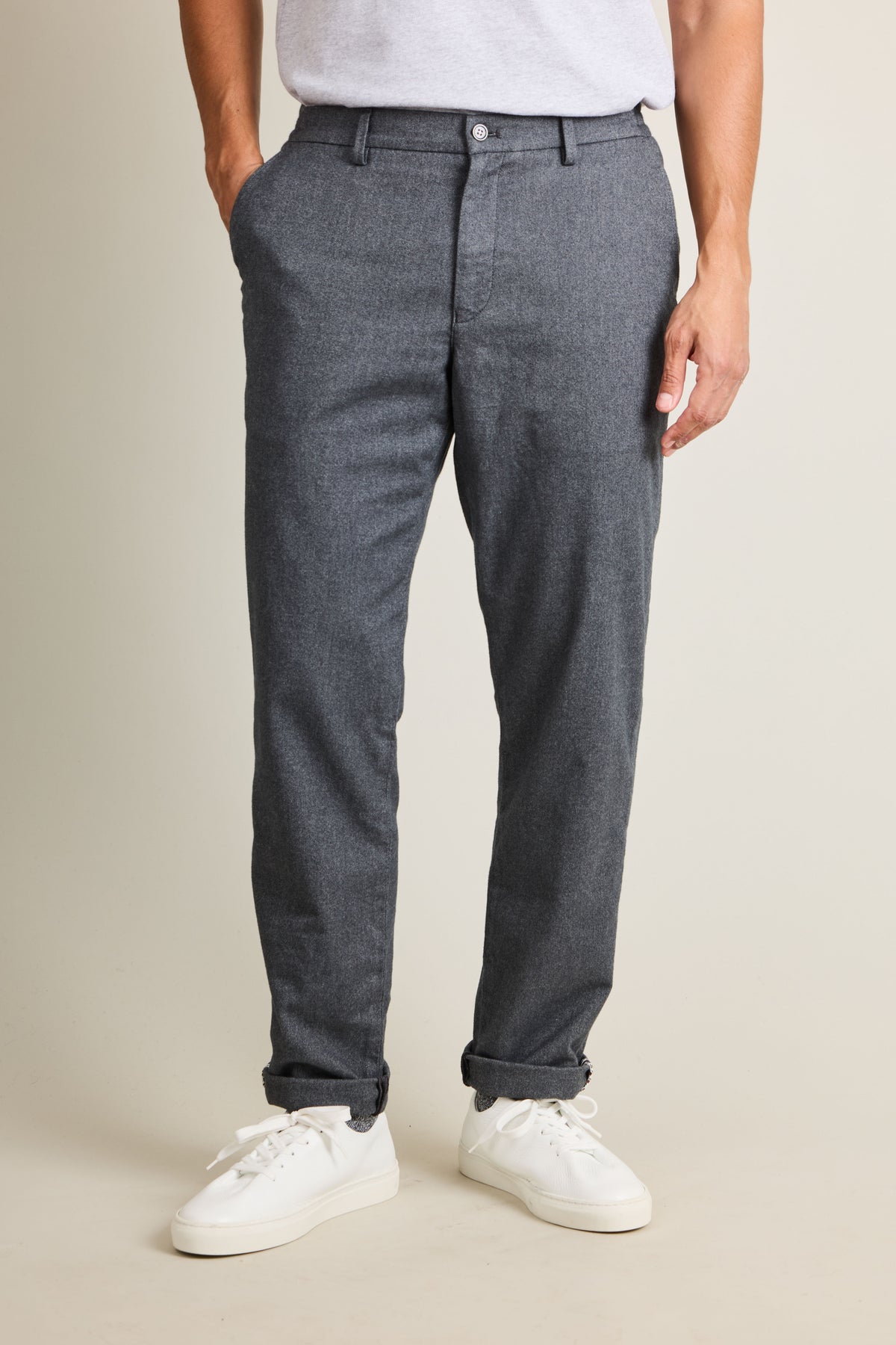 Easy anthracite warm chinos