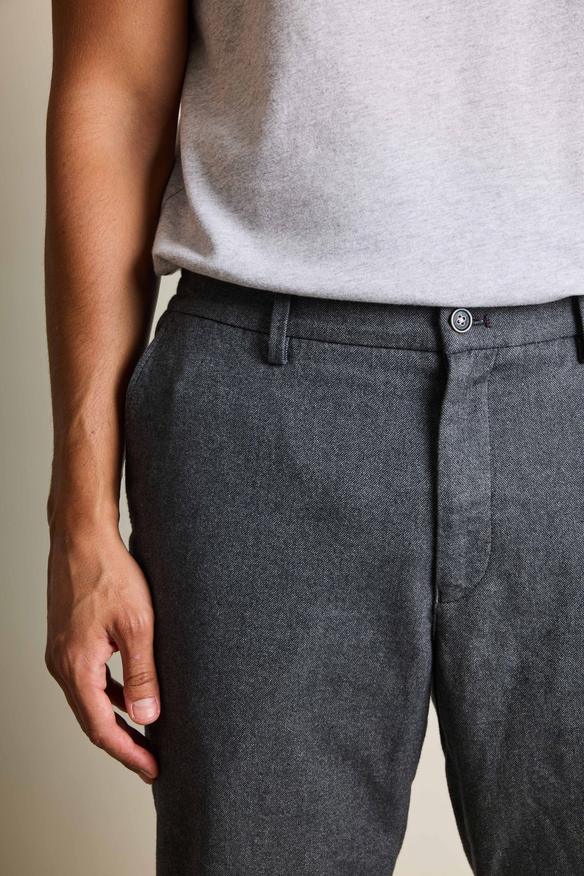 Easy anthracite warm chinos