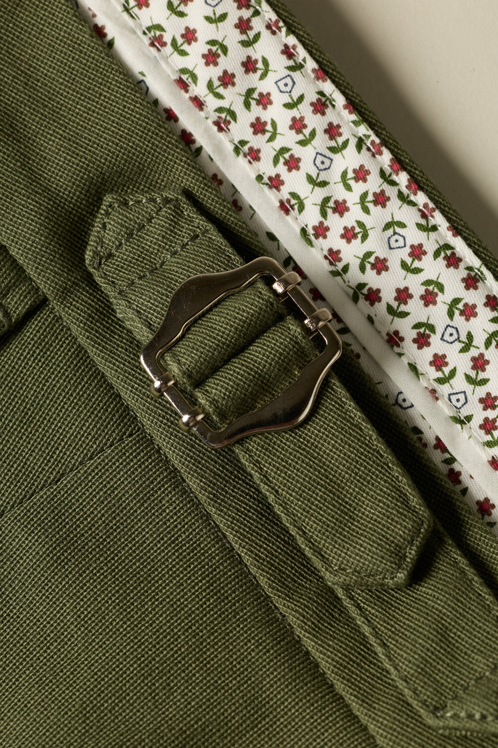 Chino double pinces kaki
