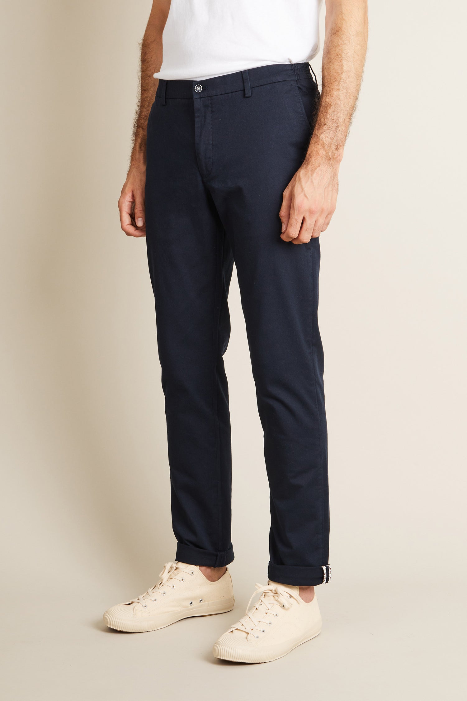 Navy blue easy chinos