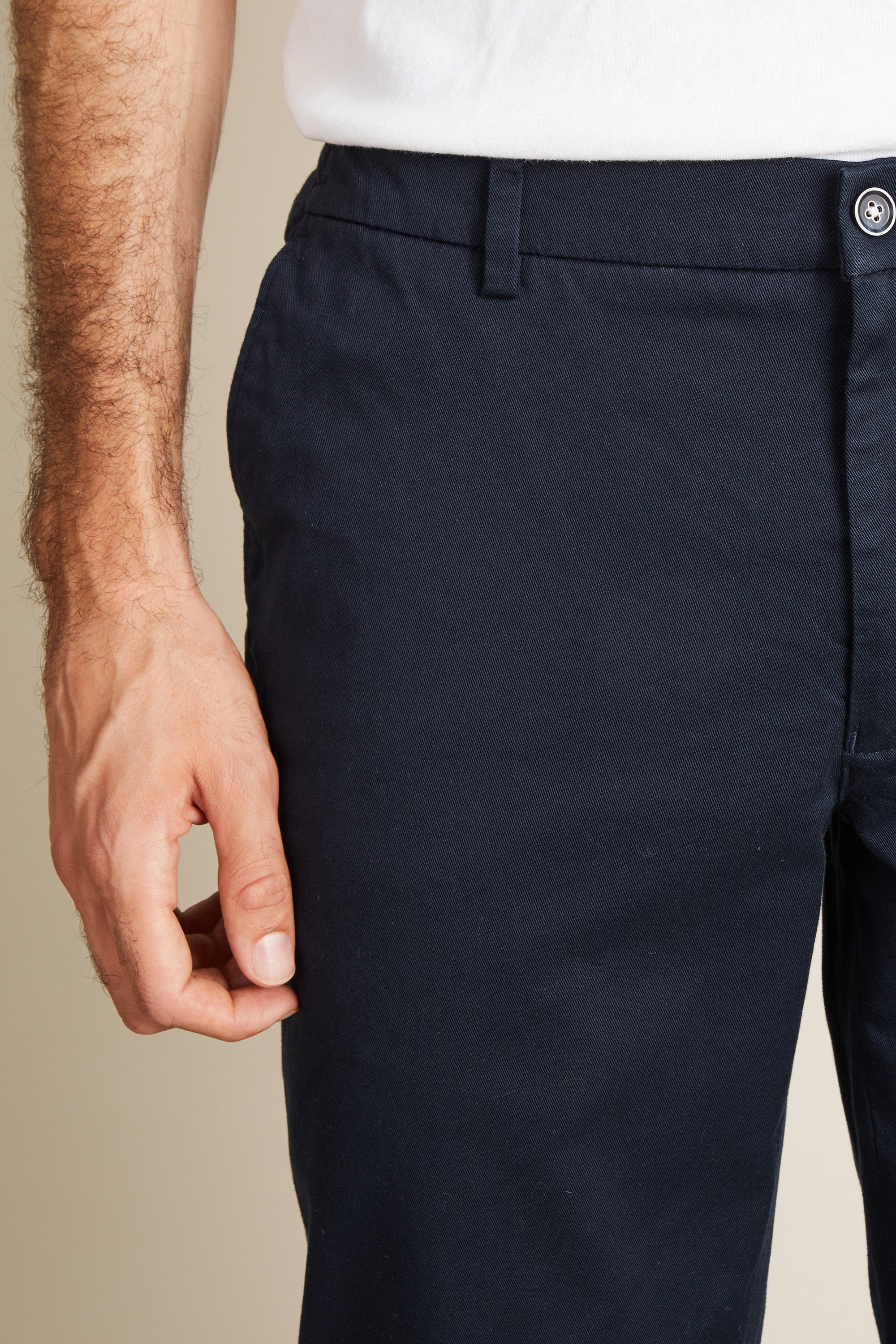 Navy blue easy chinos
