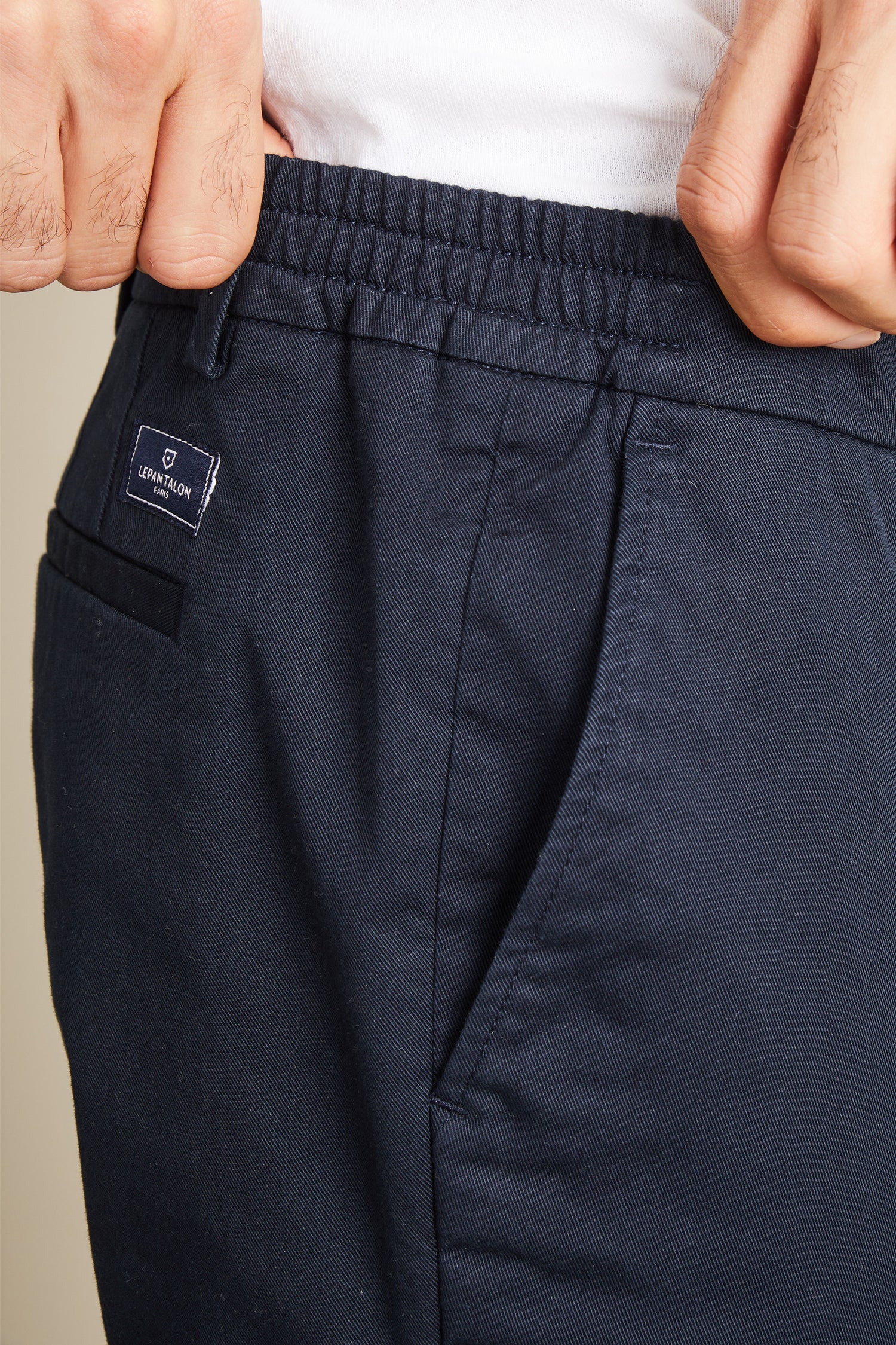 Navy blue easy chinos