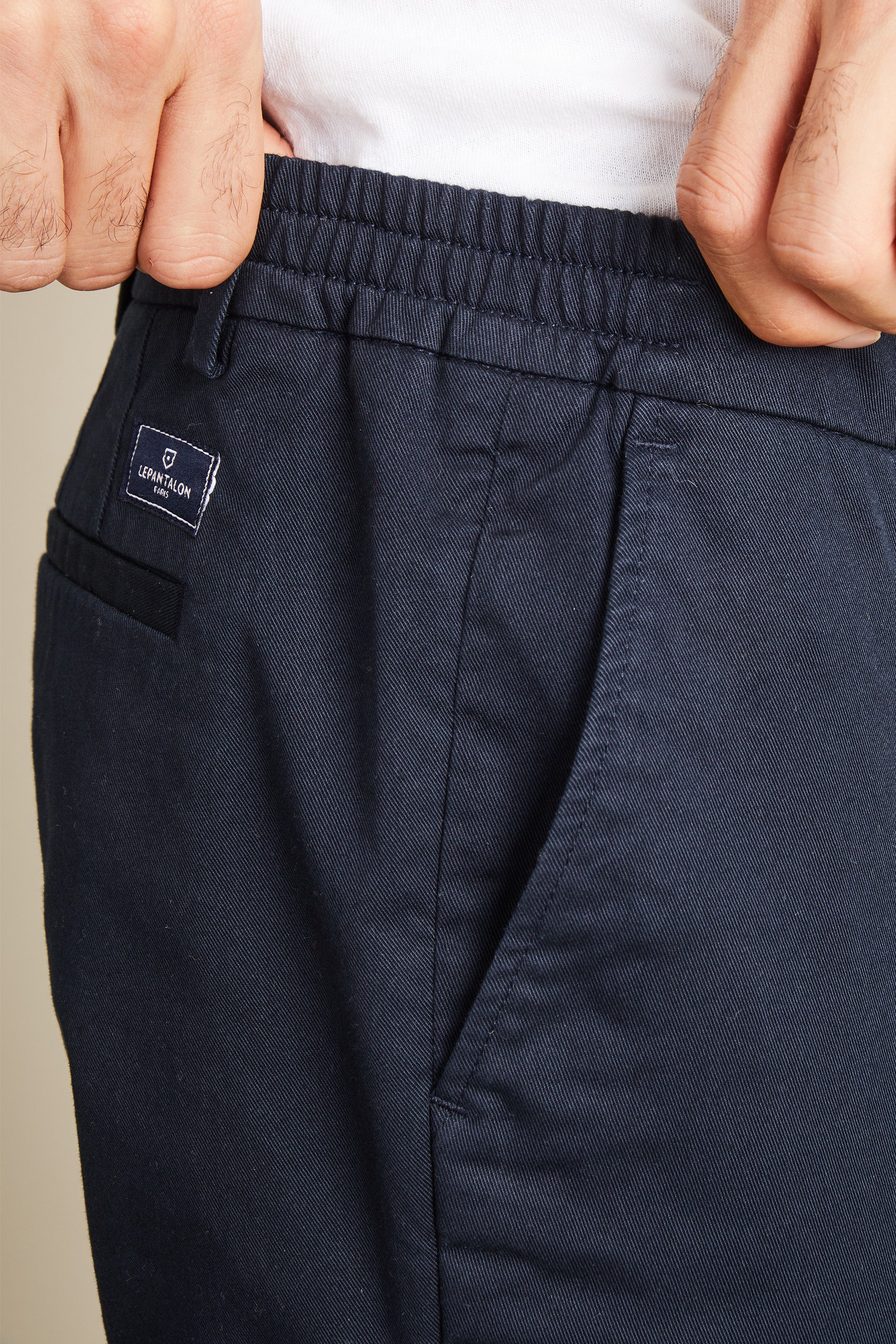 Navy blue easy chinos