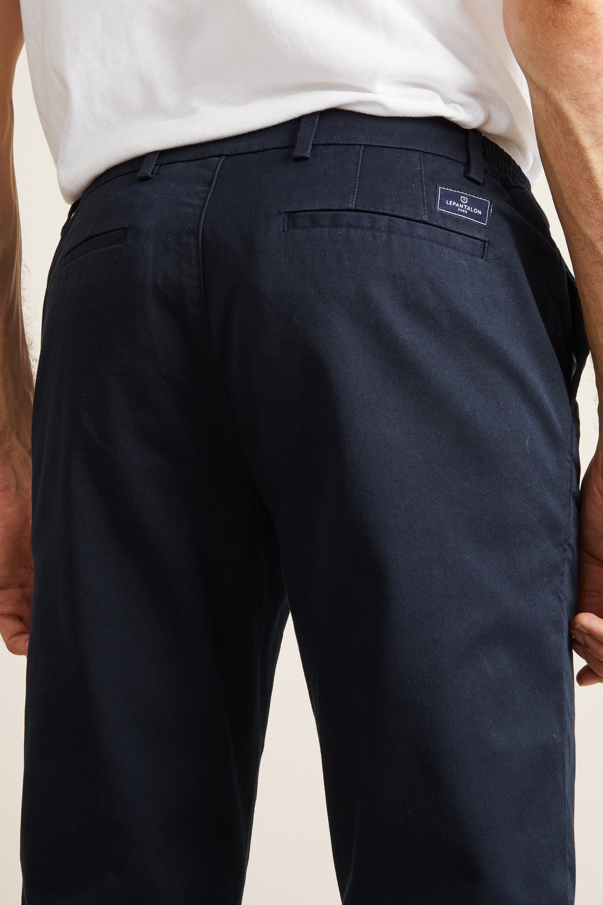Navy blue easy chinos