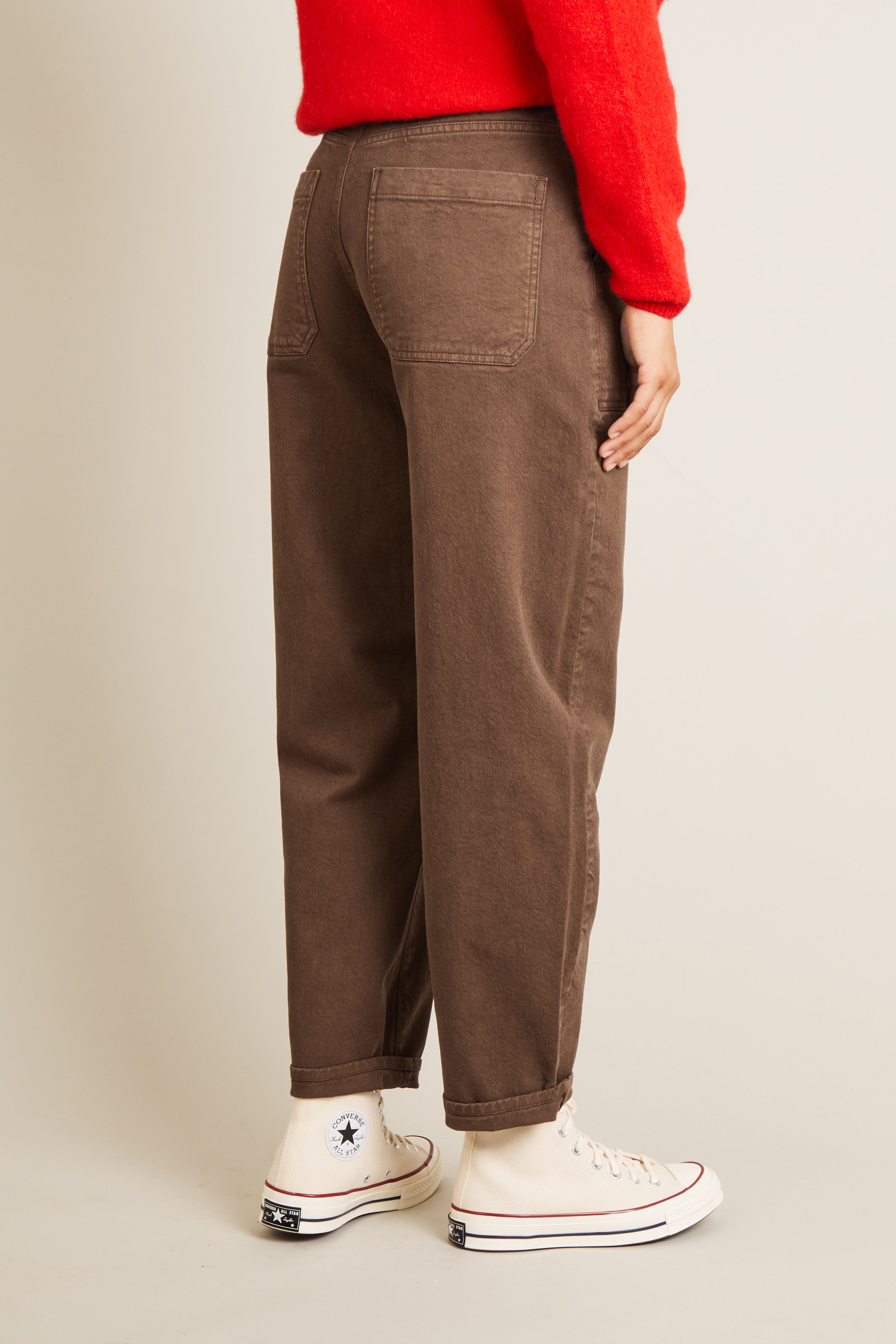 Brown balloon jeans