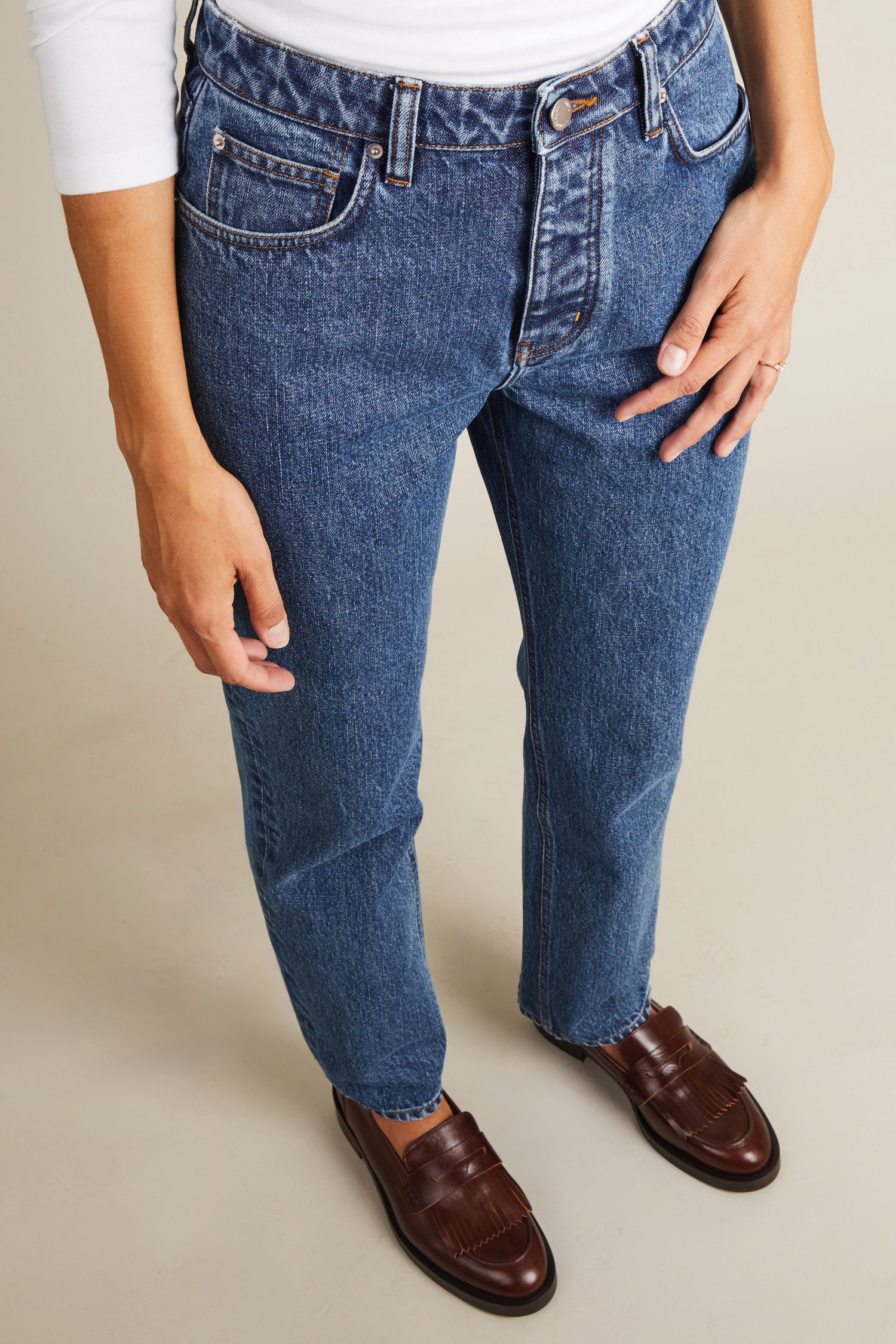 Blue Straight Jeans