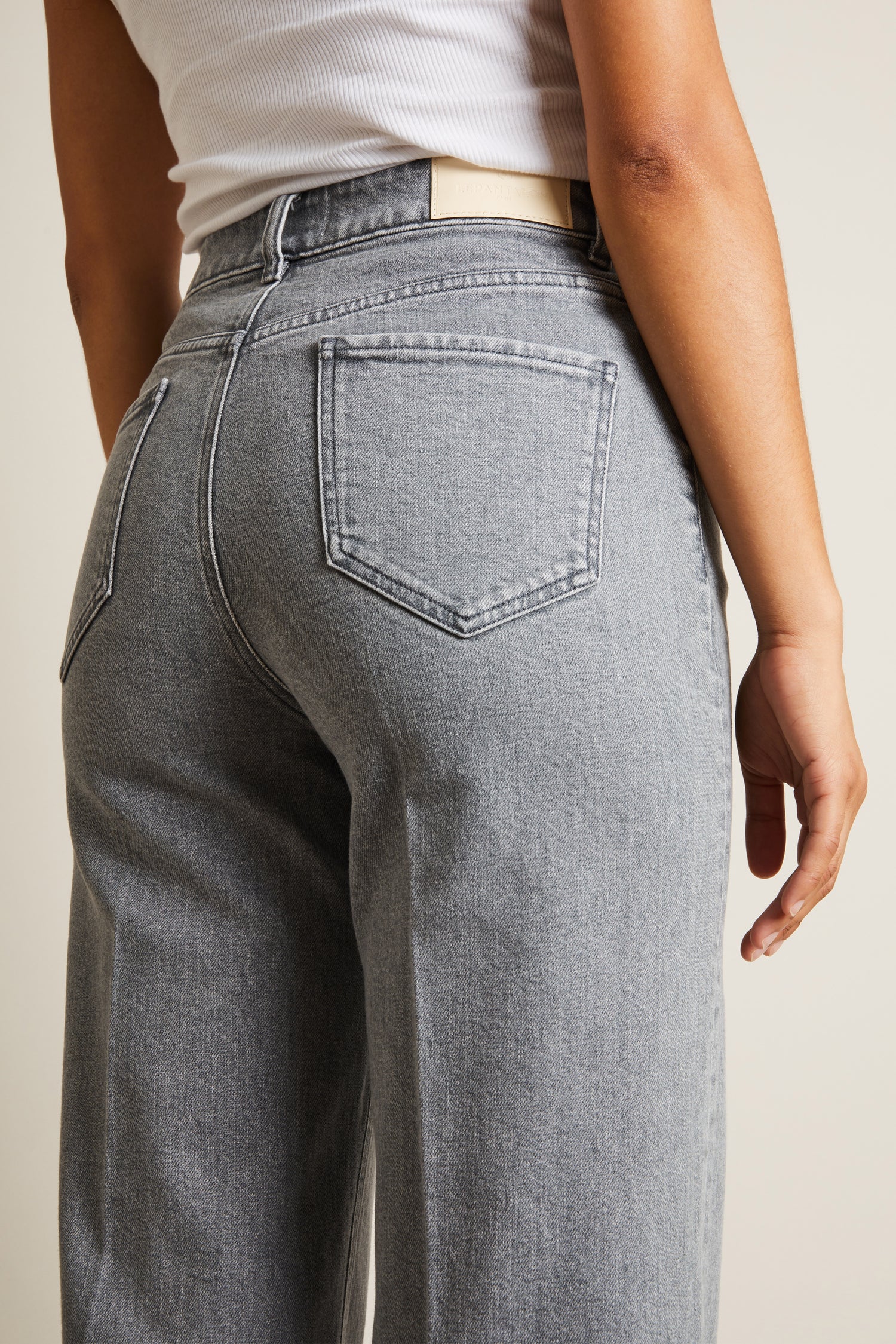 Grey Wideleg Jeans