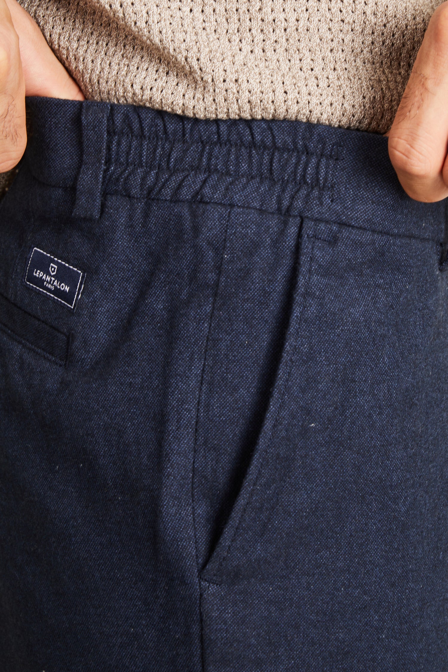Navy blue warm chinos