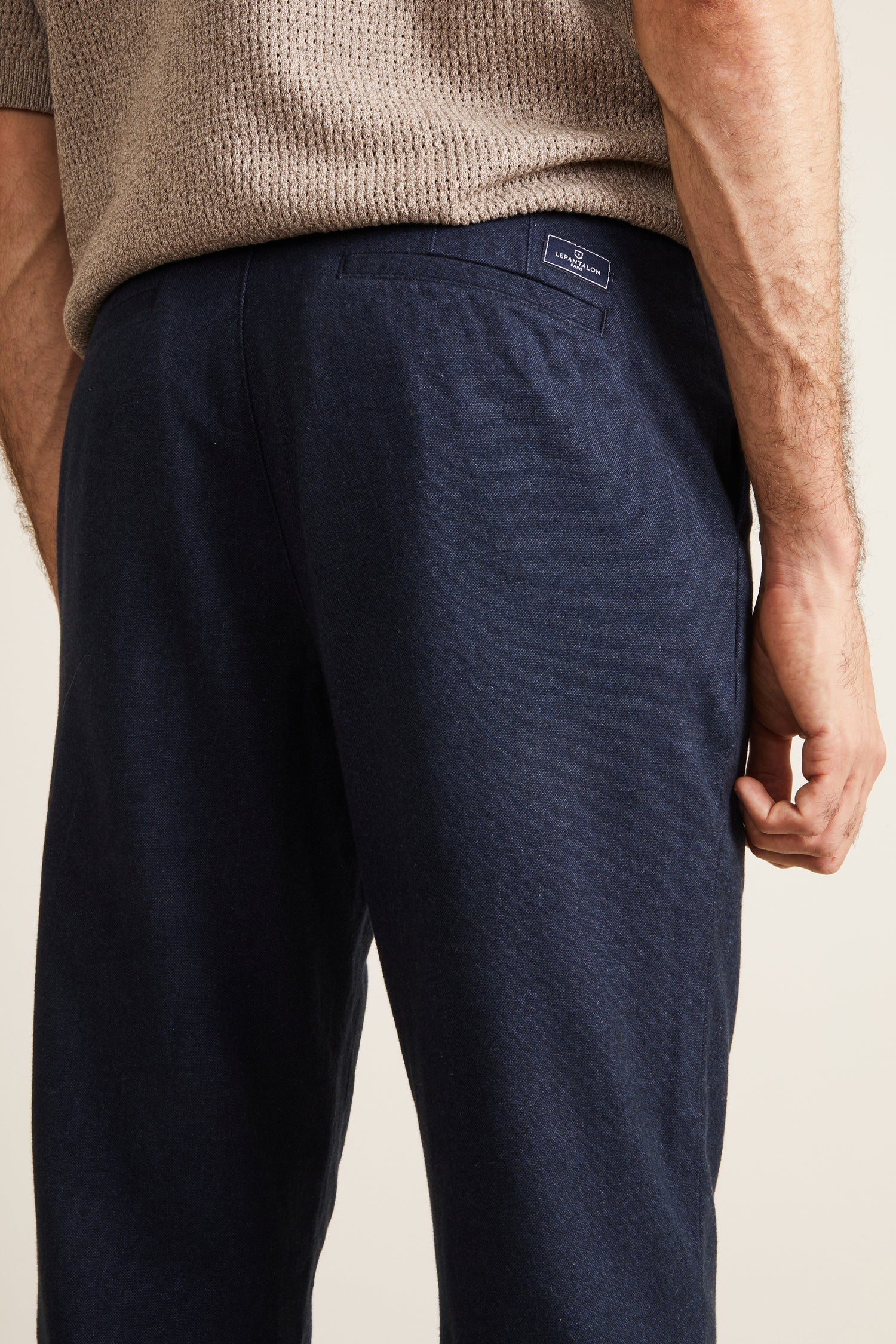 Navy blue warm chinos