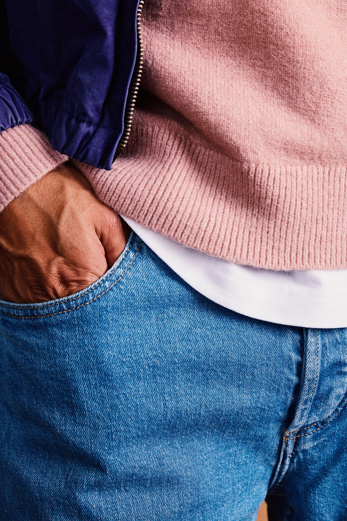 Classic medium blue jeans 