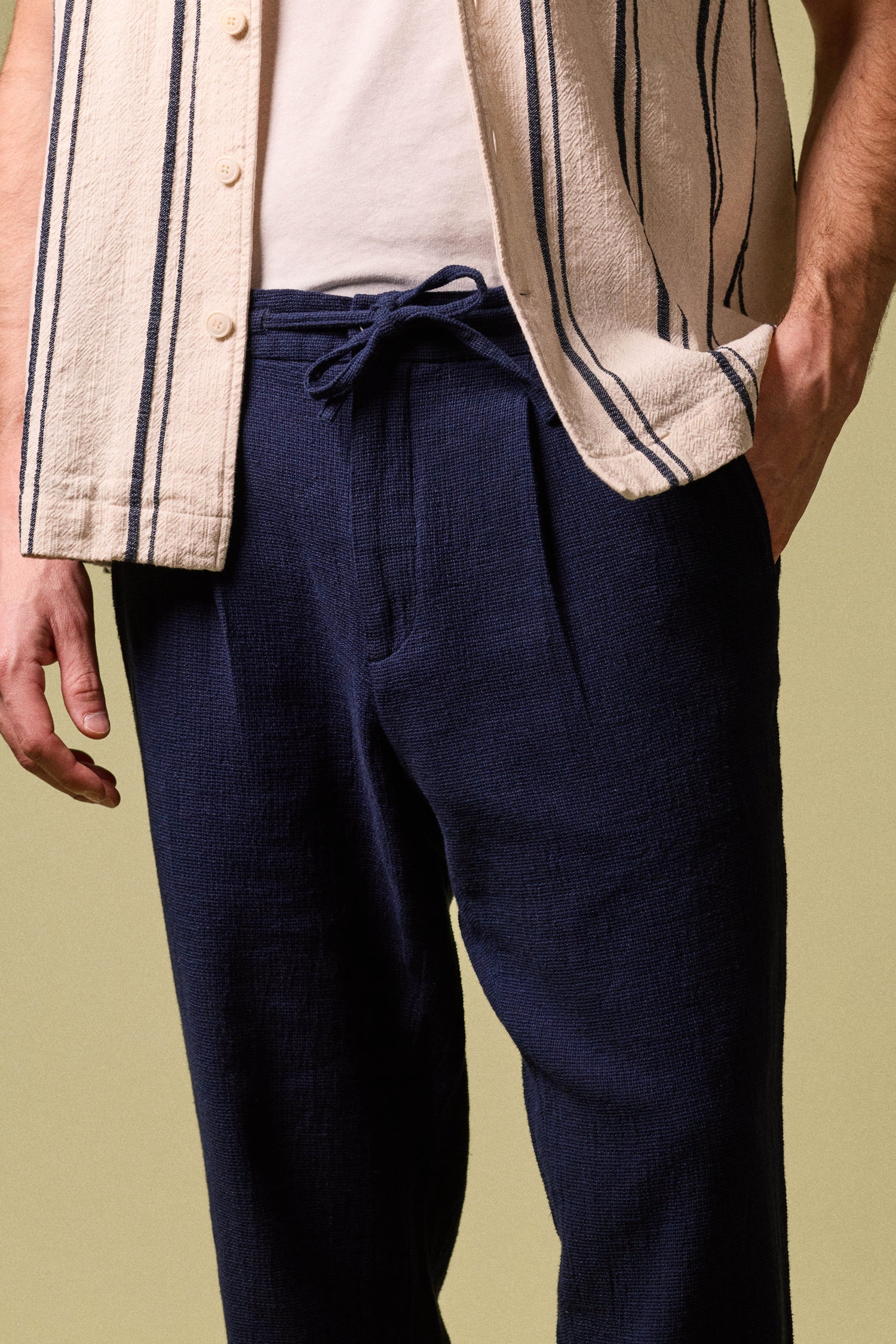 Jogpant aéré indigo
