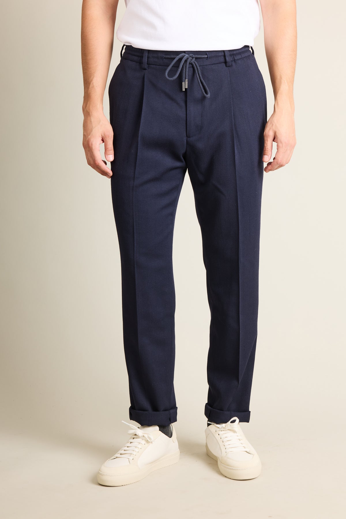 Chevron joggers Navy blue