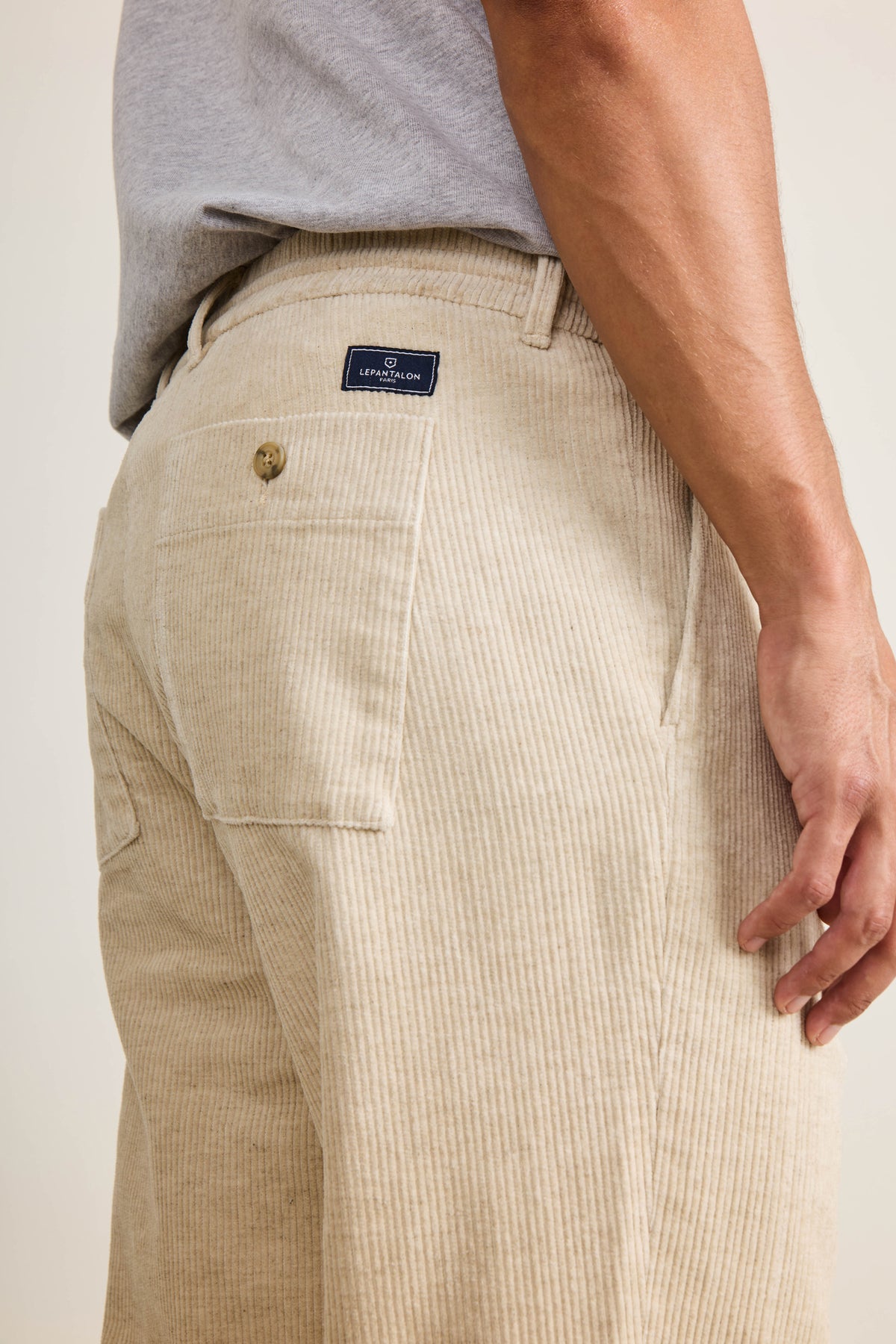 Easy natural velvet joggers
