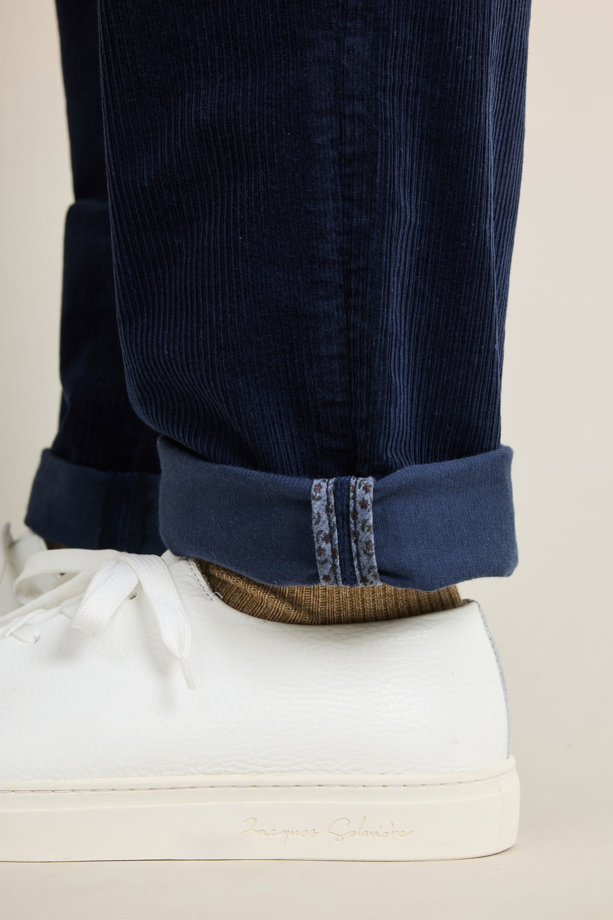 Jogpant velours indigo