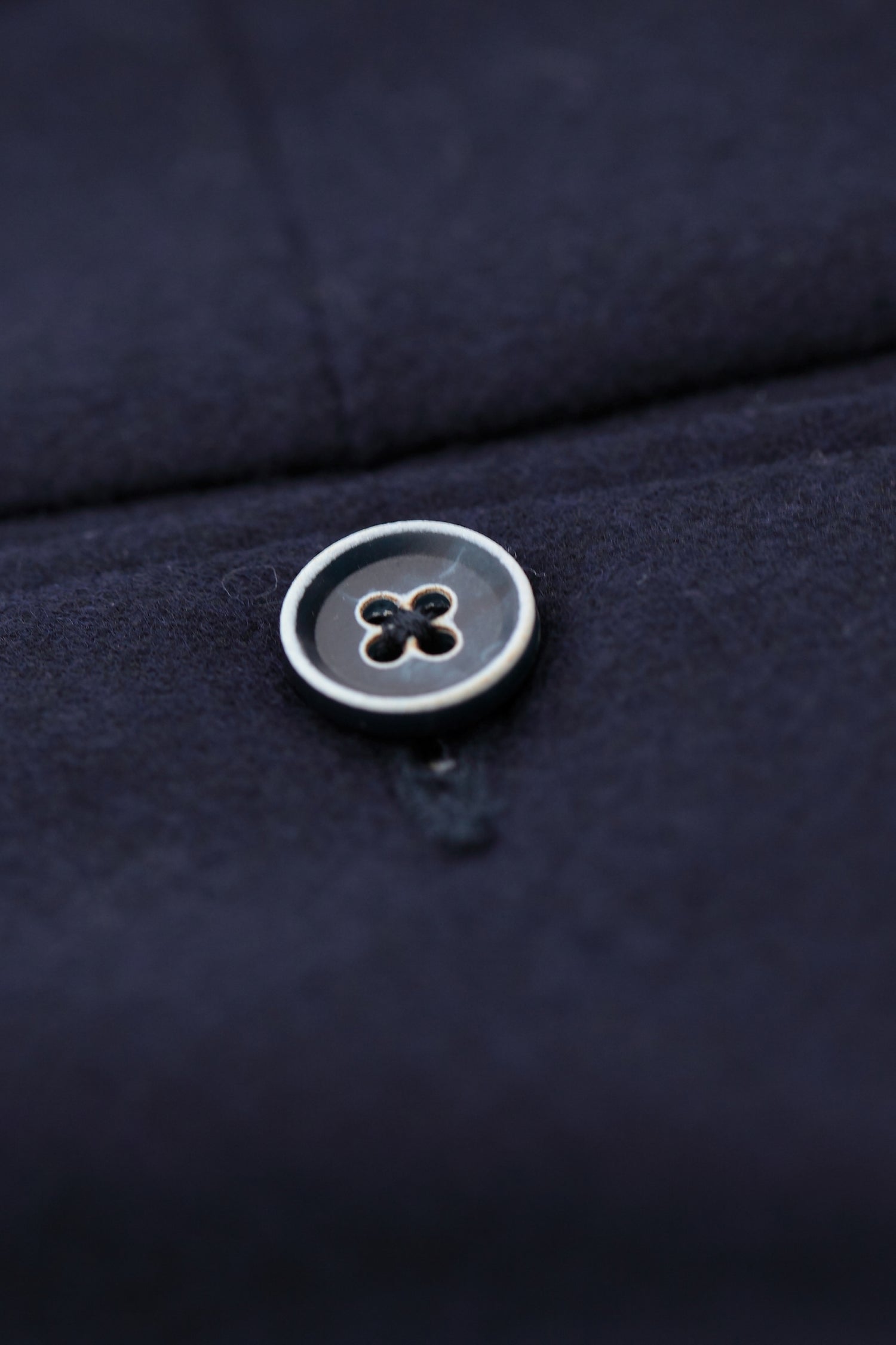 Pantalon flanelle Bleu Marine v1