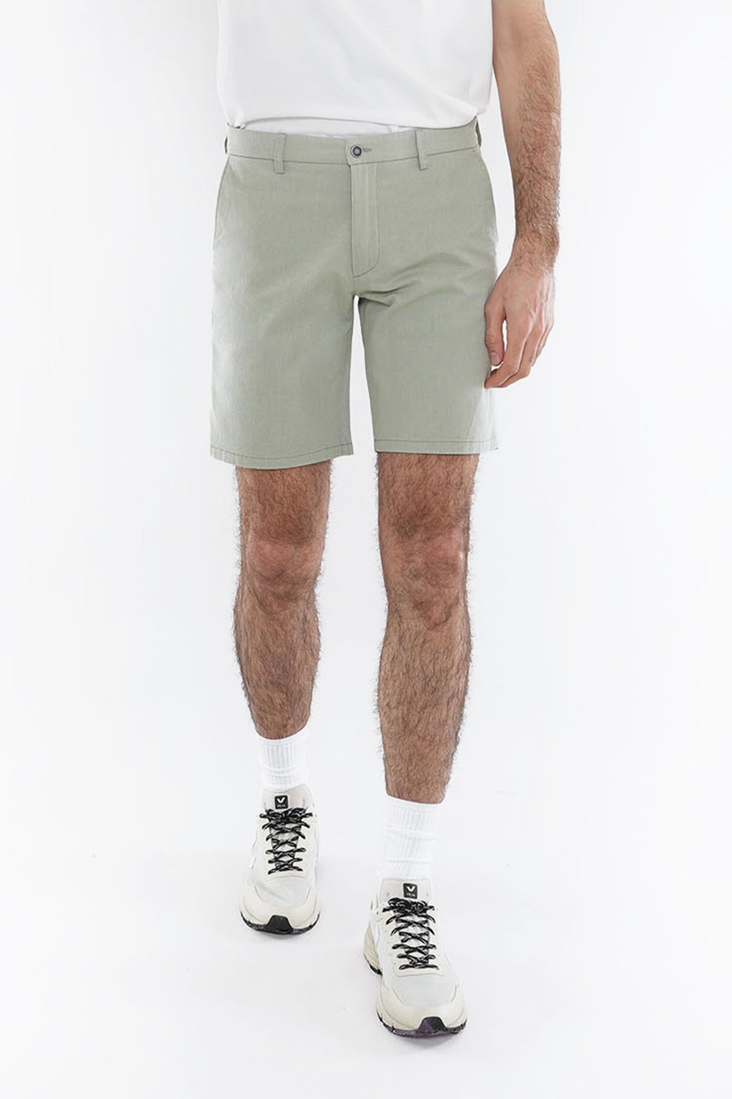 Bermuda aérien vert olive
