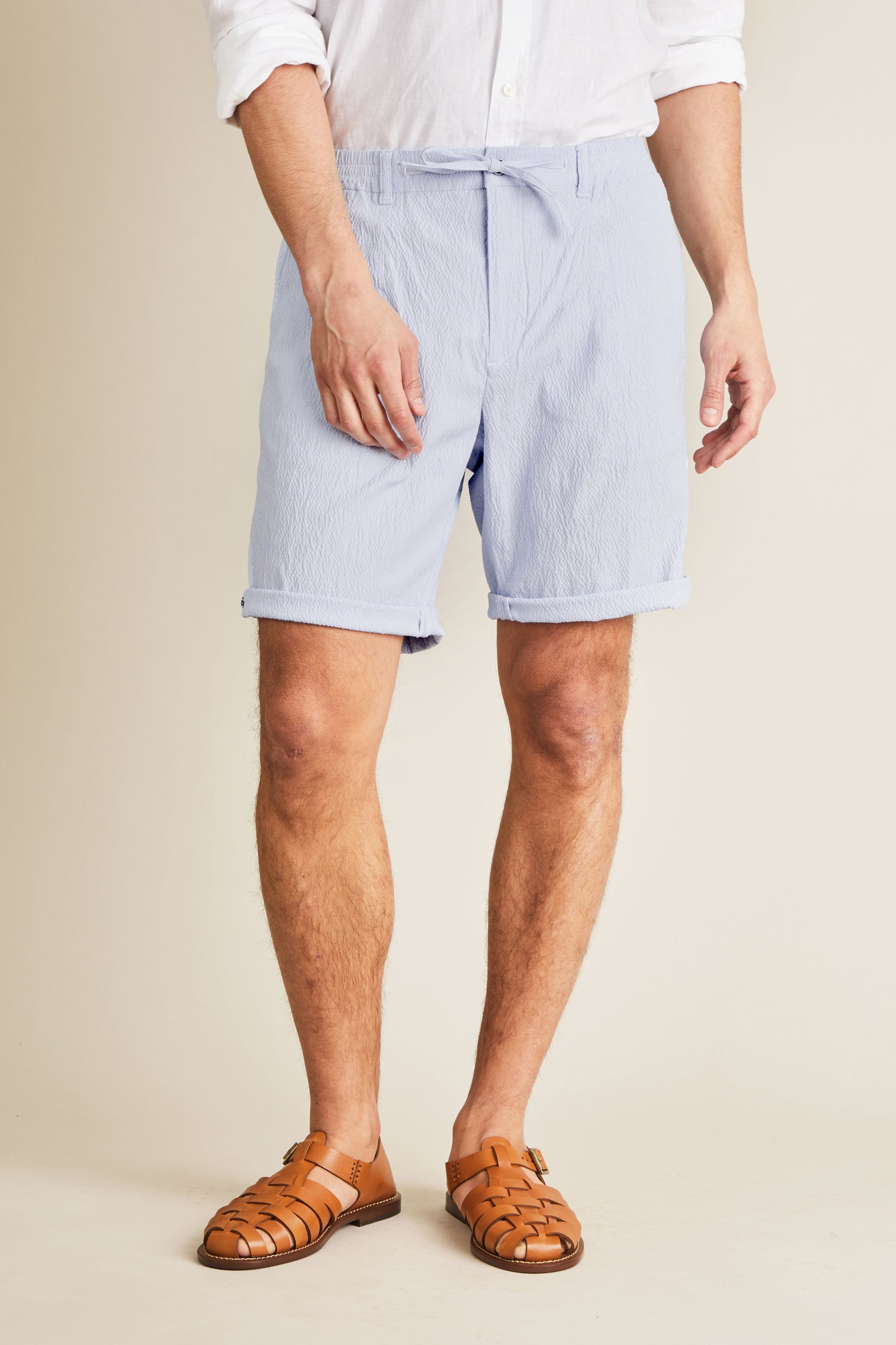 Bermuda Seersucker Bleu