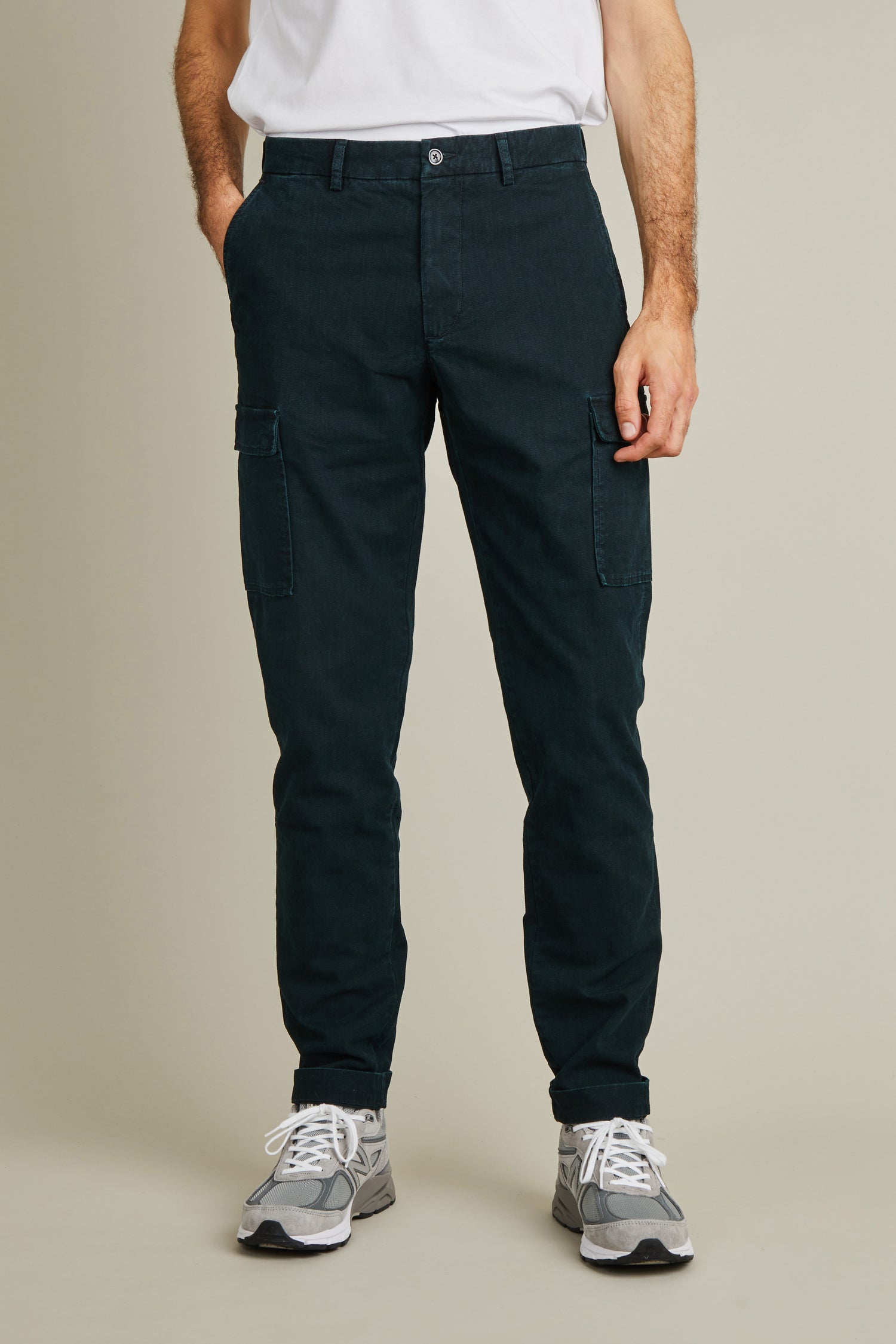 Pantalon cargo vert