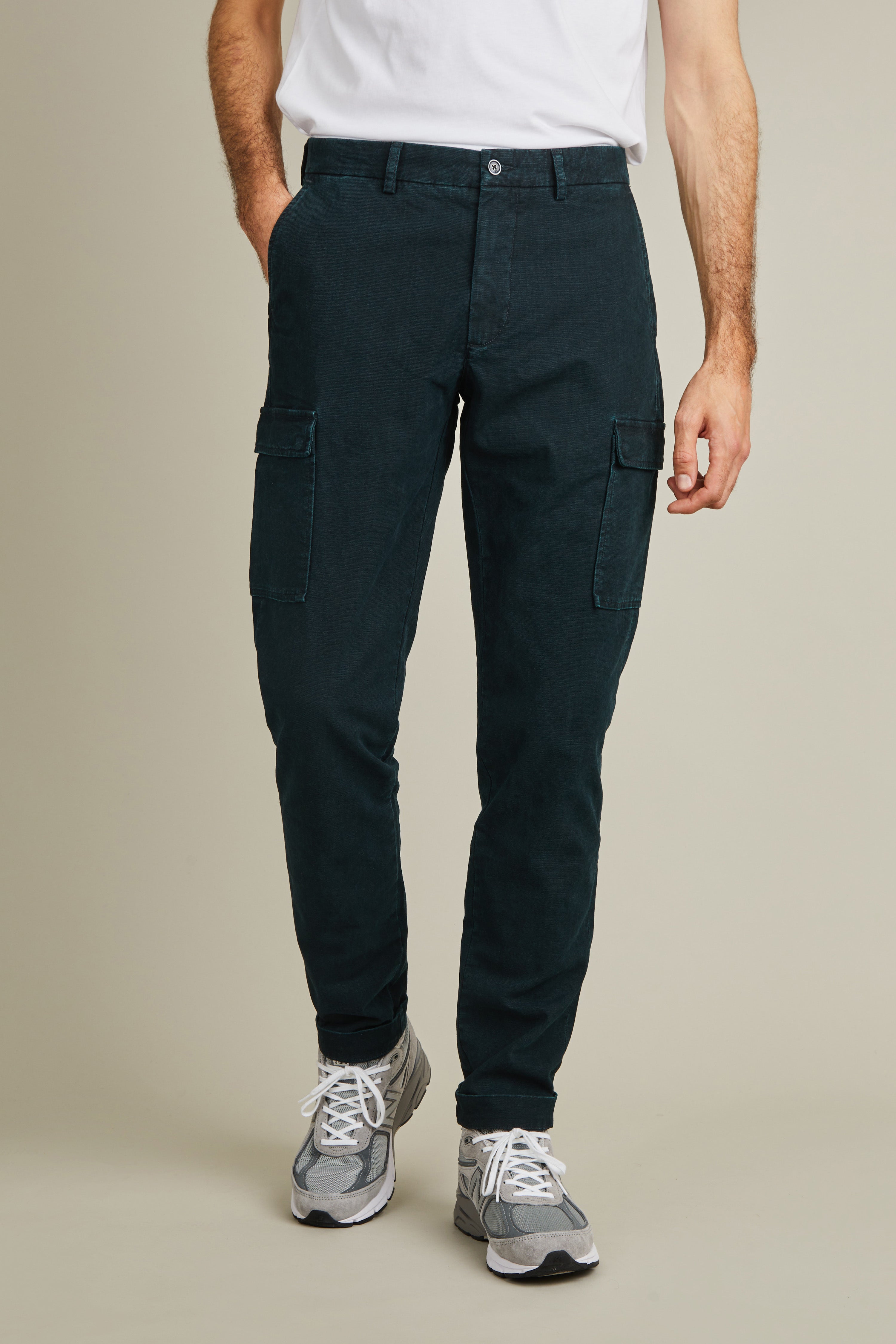Pantalon cargo vert