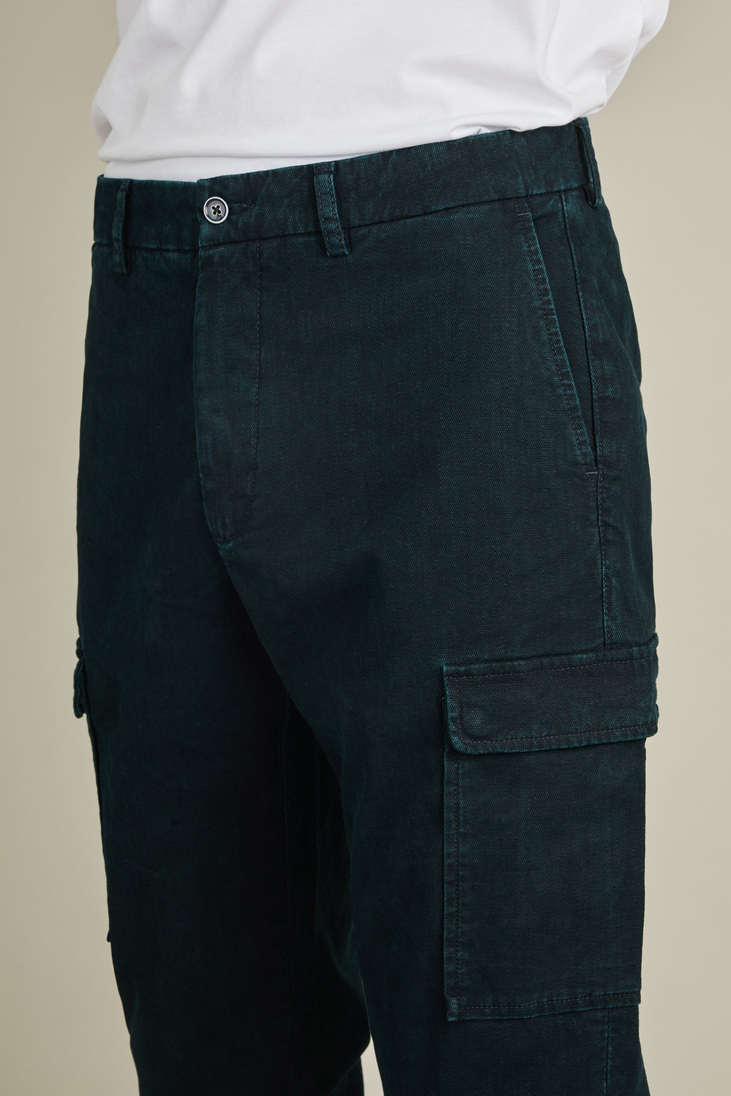 Pantalon cargo vert