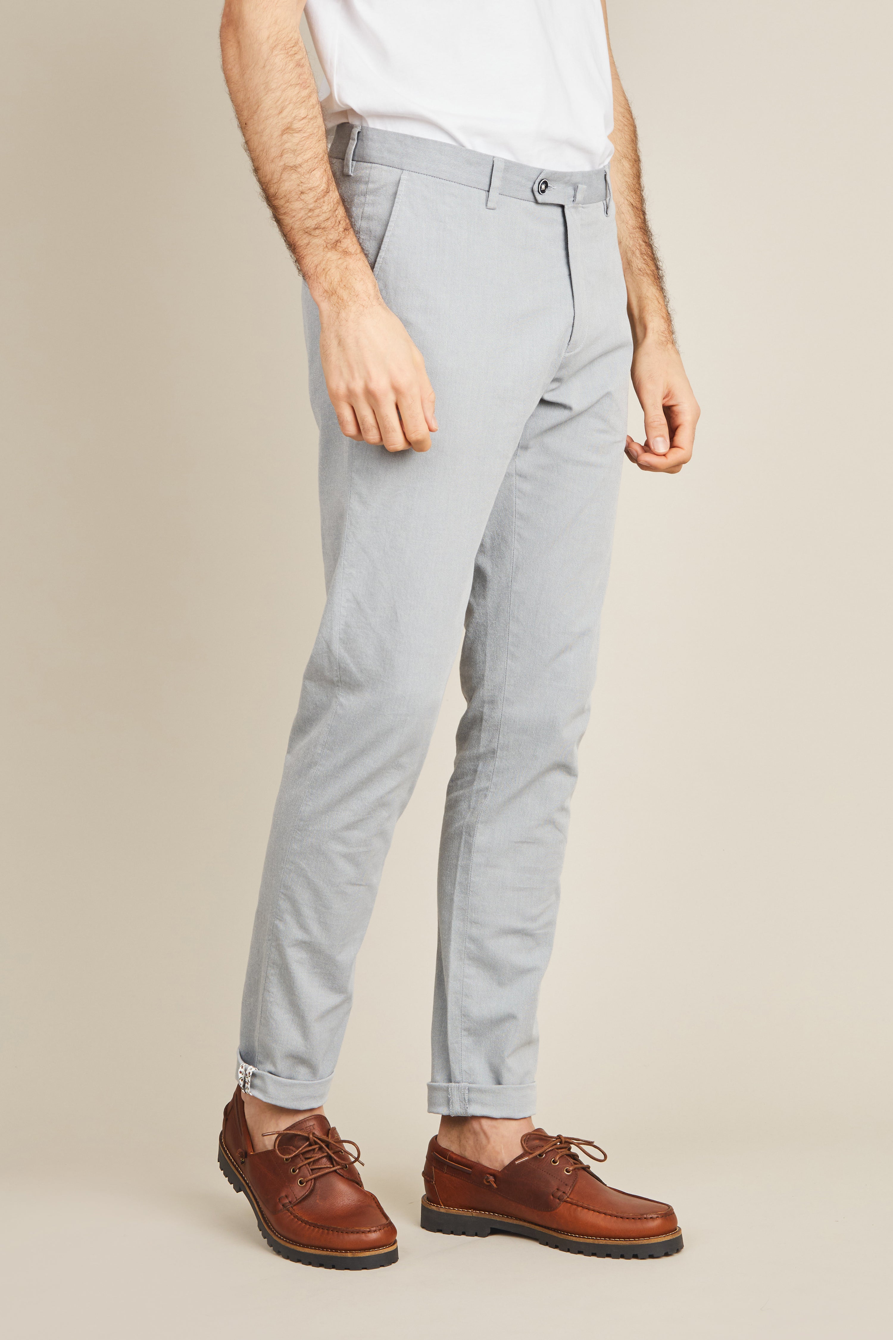 Blue airy chinos