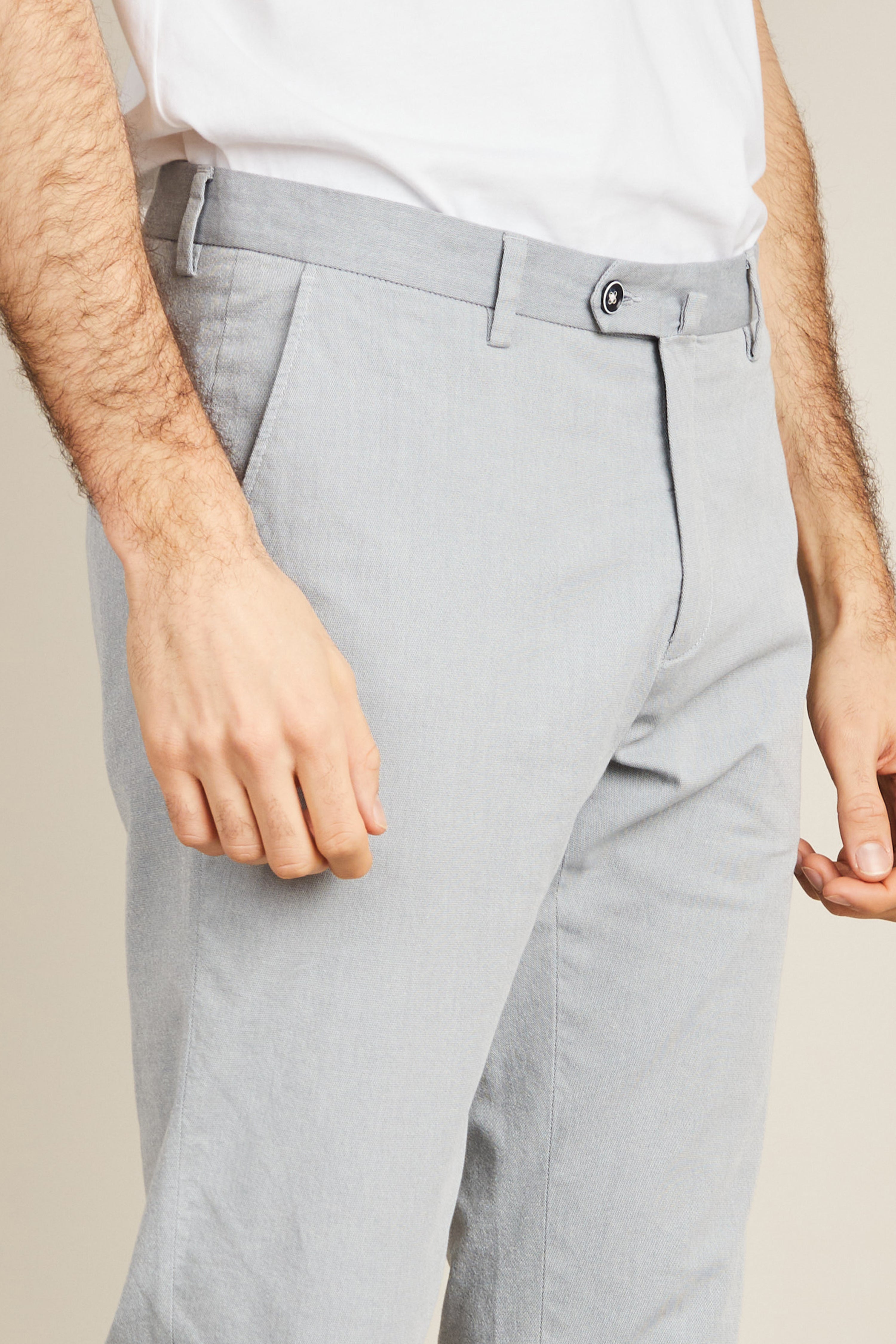 Blue airy chinos