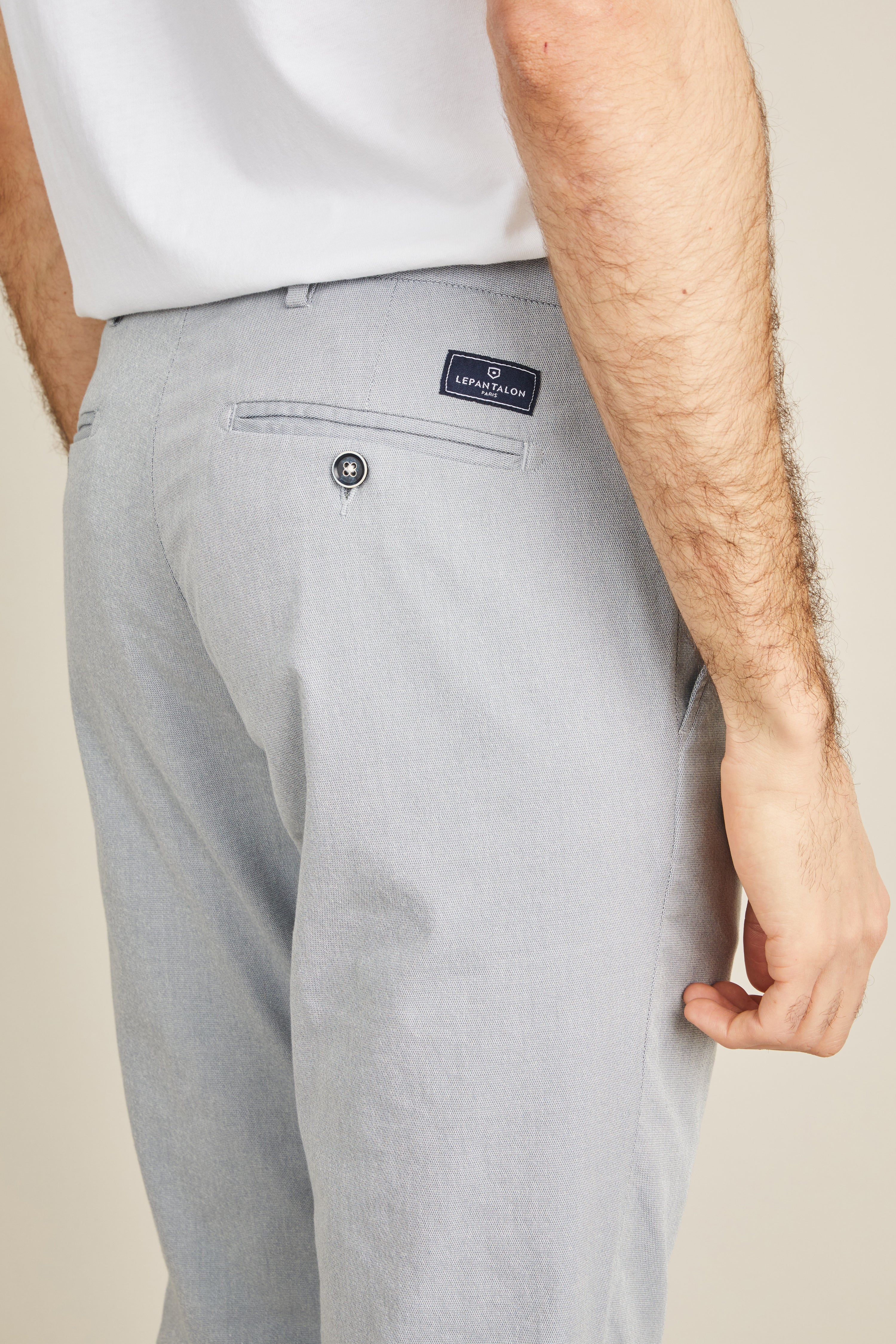 Blue airy chinos