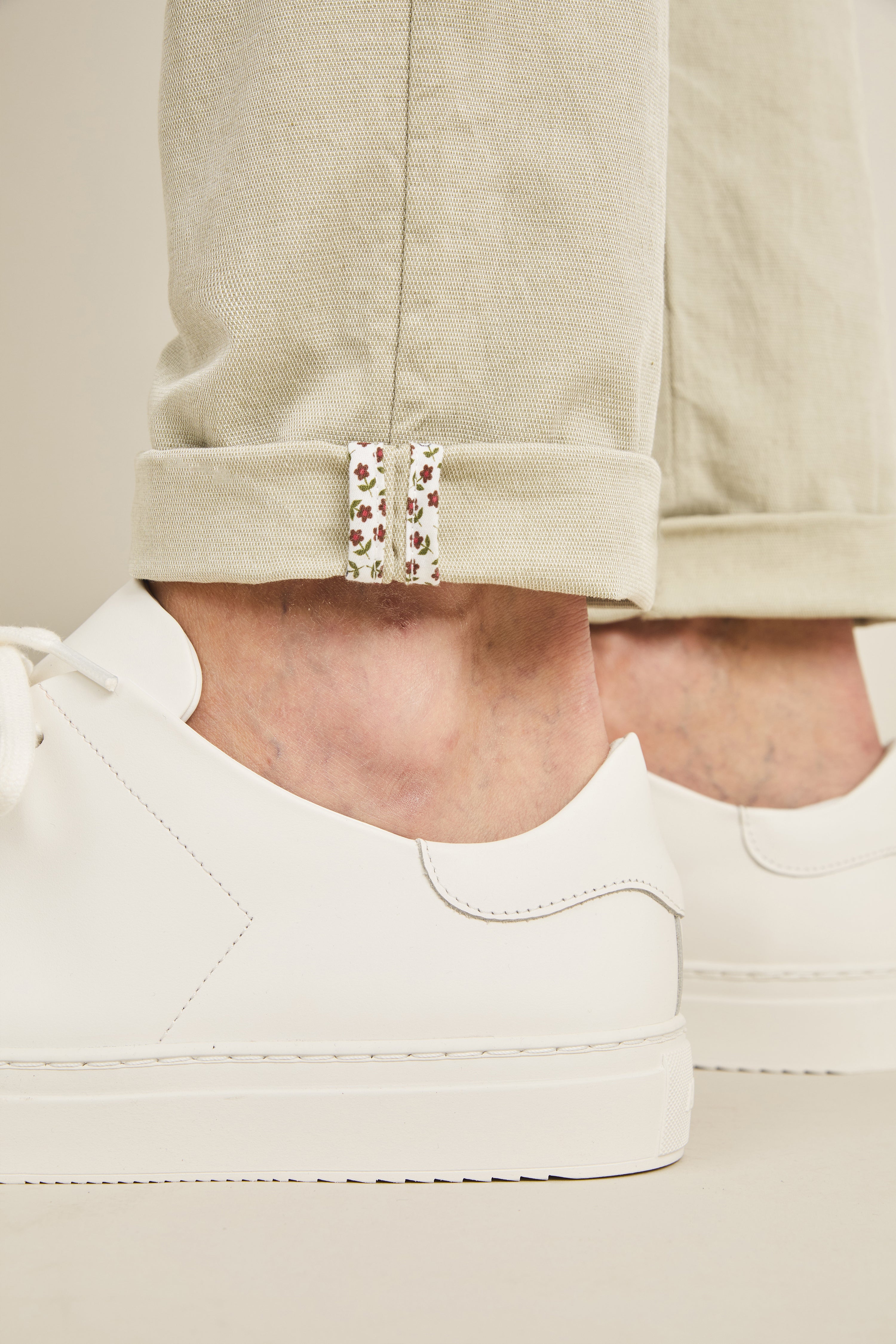 Olive green airy chinos