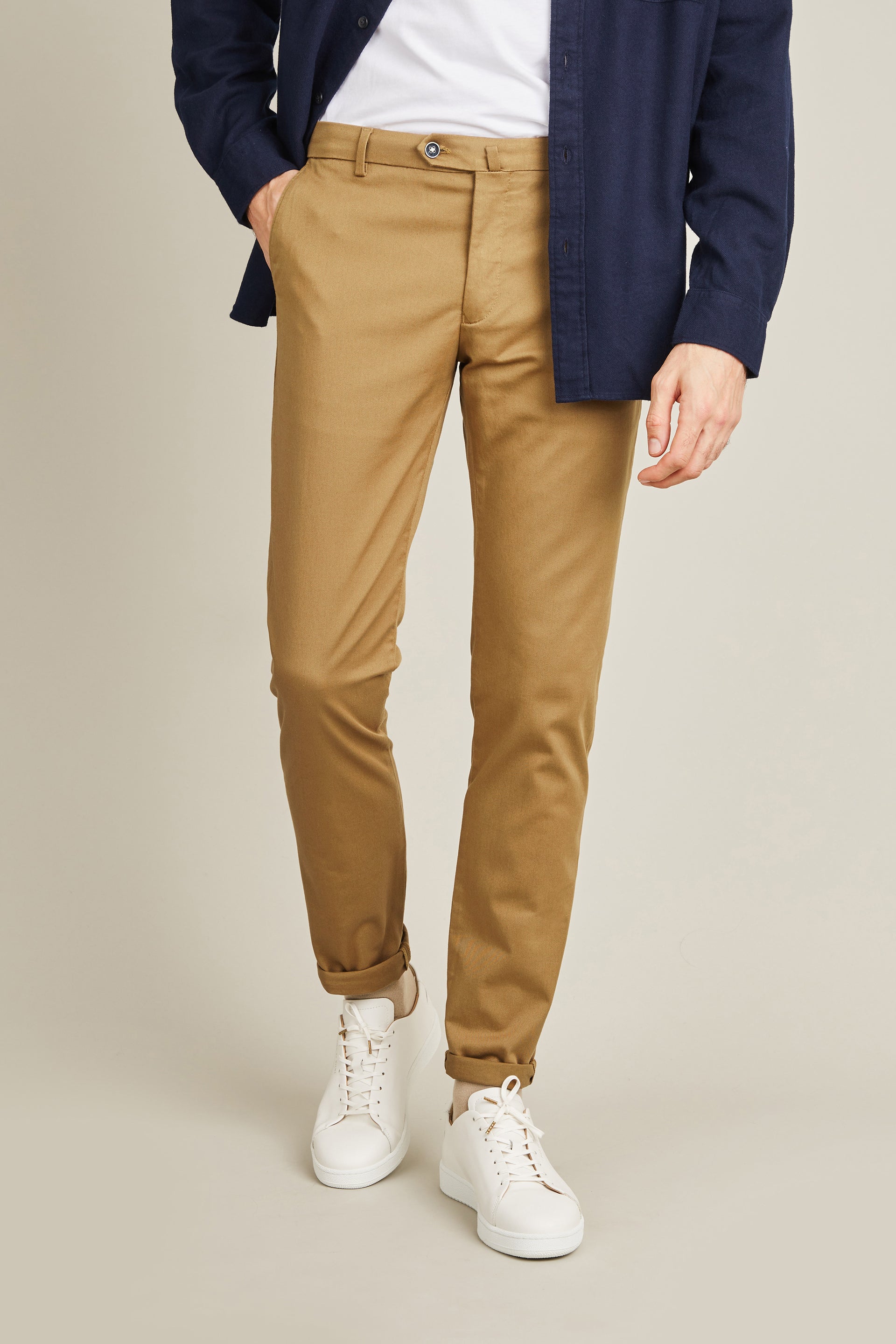 Pantalon Chino Beige Foncé Homme LePantalon