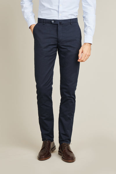Men's Navy Blue Chino Pants | LePantalon