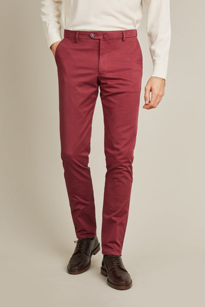 Dark burgundy chinos