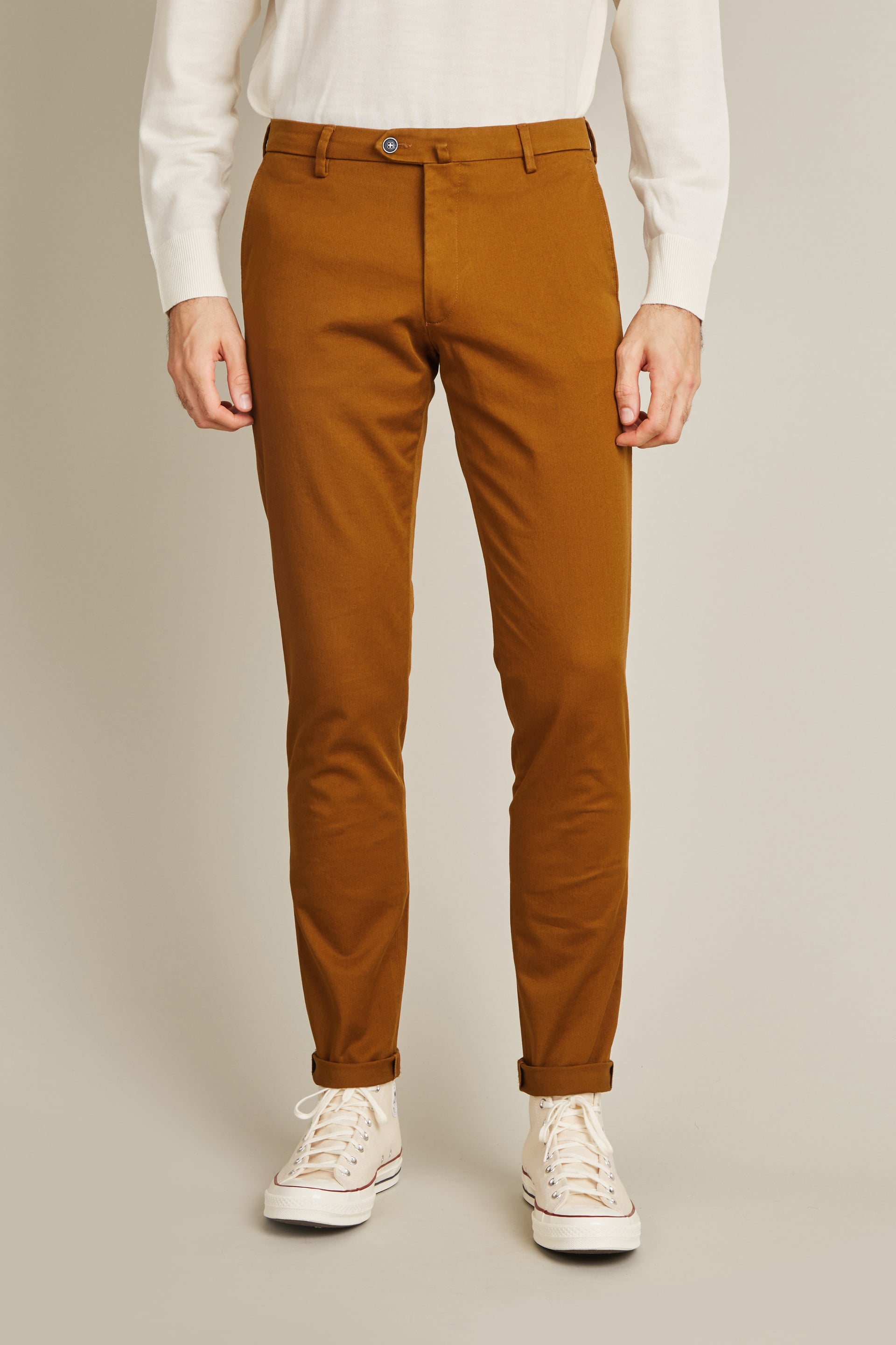 Selected Three Paris Chino Pantaloni Uomo Noos - Marrone (Dark Camel), Taglia 44 (30W/32L)