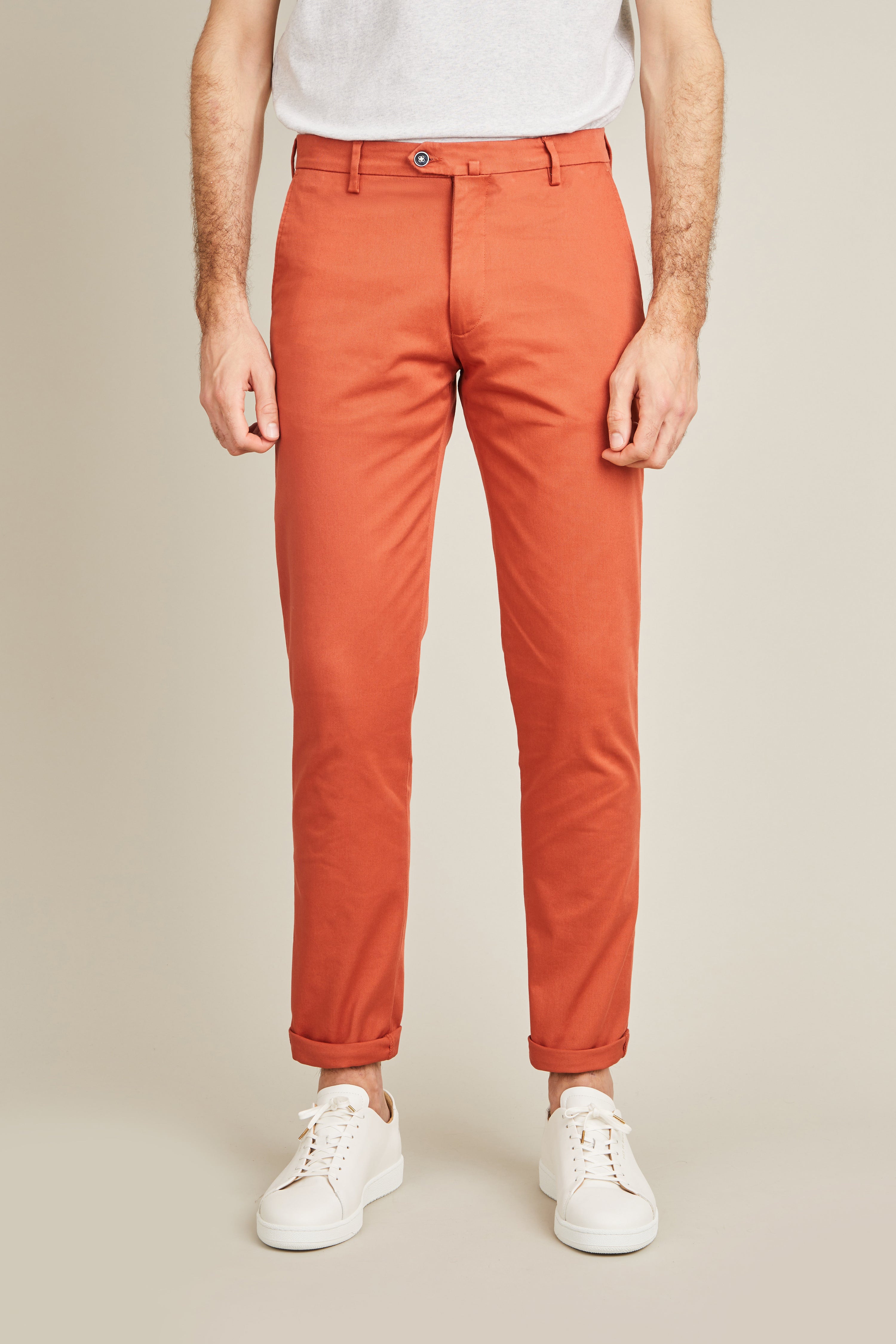 Orange red chinos
