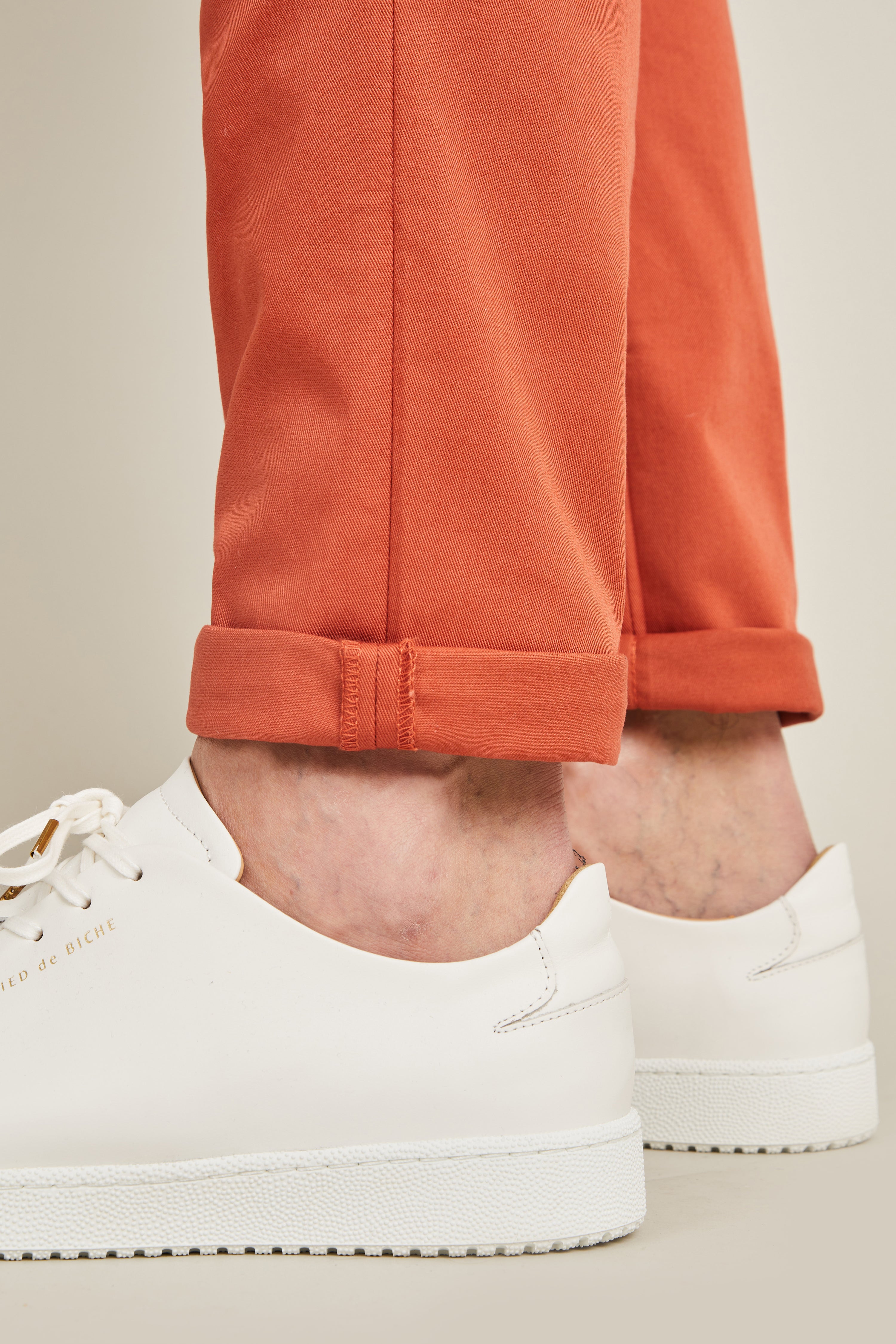 Orange red chinos