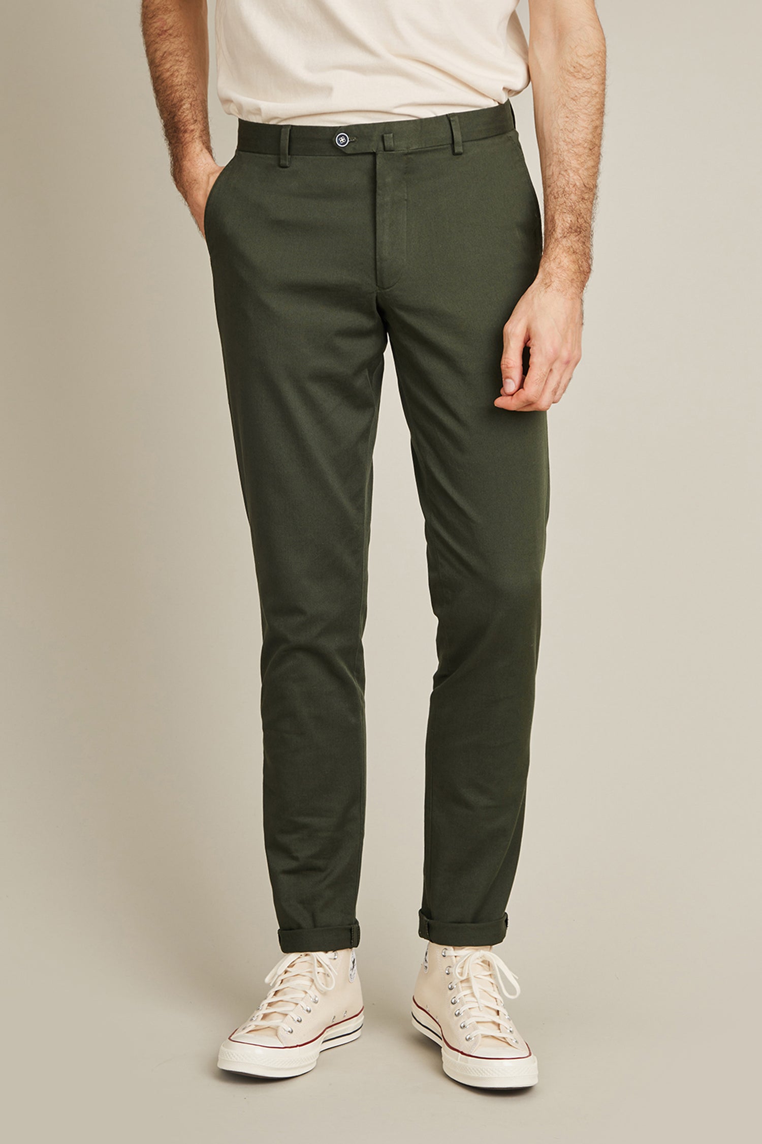 Chino vert sapin