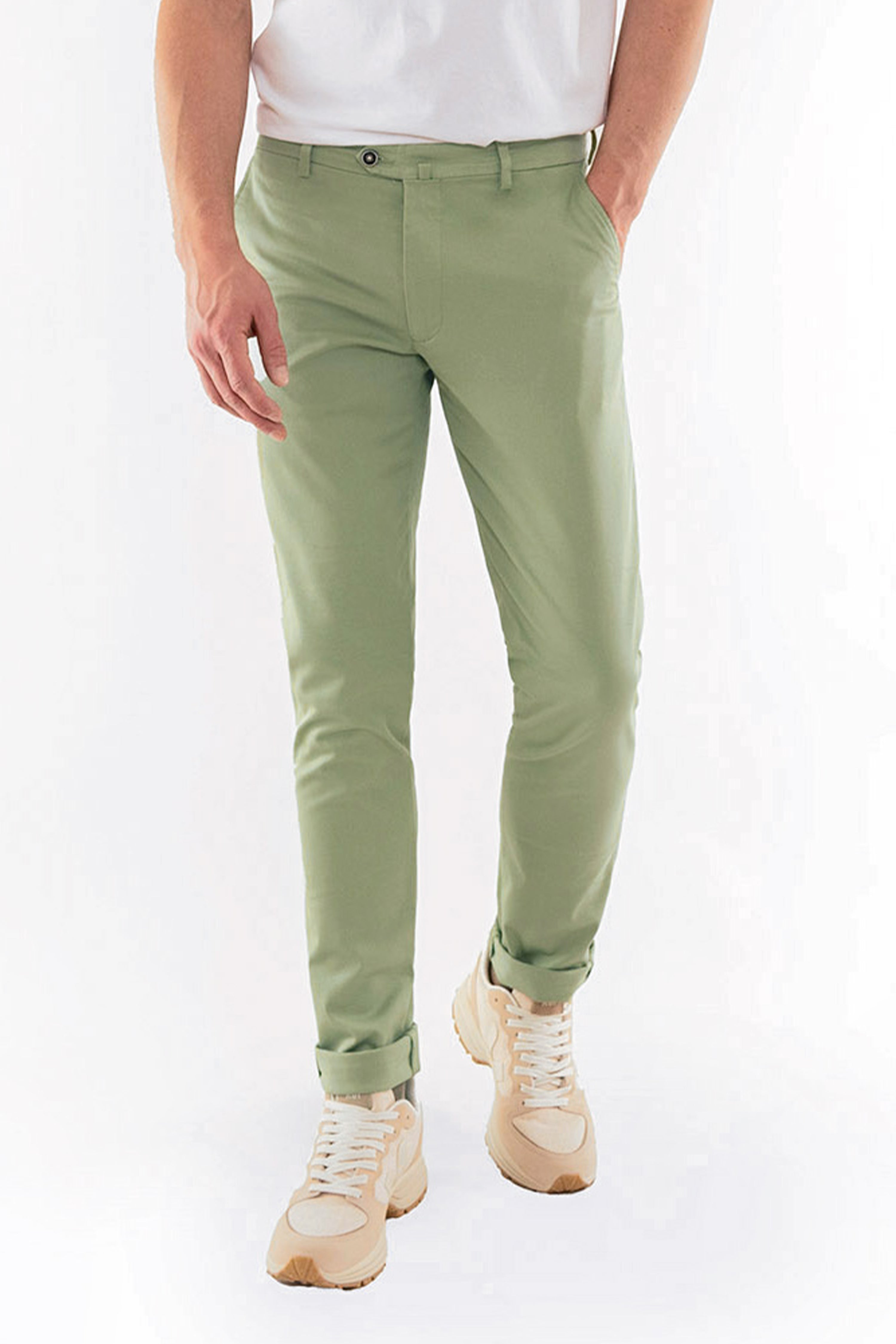 Chino vert tilleul