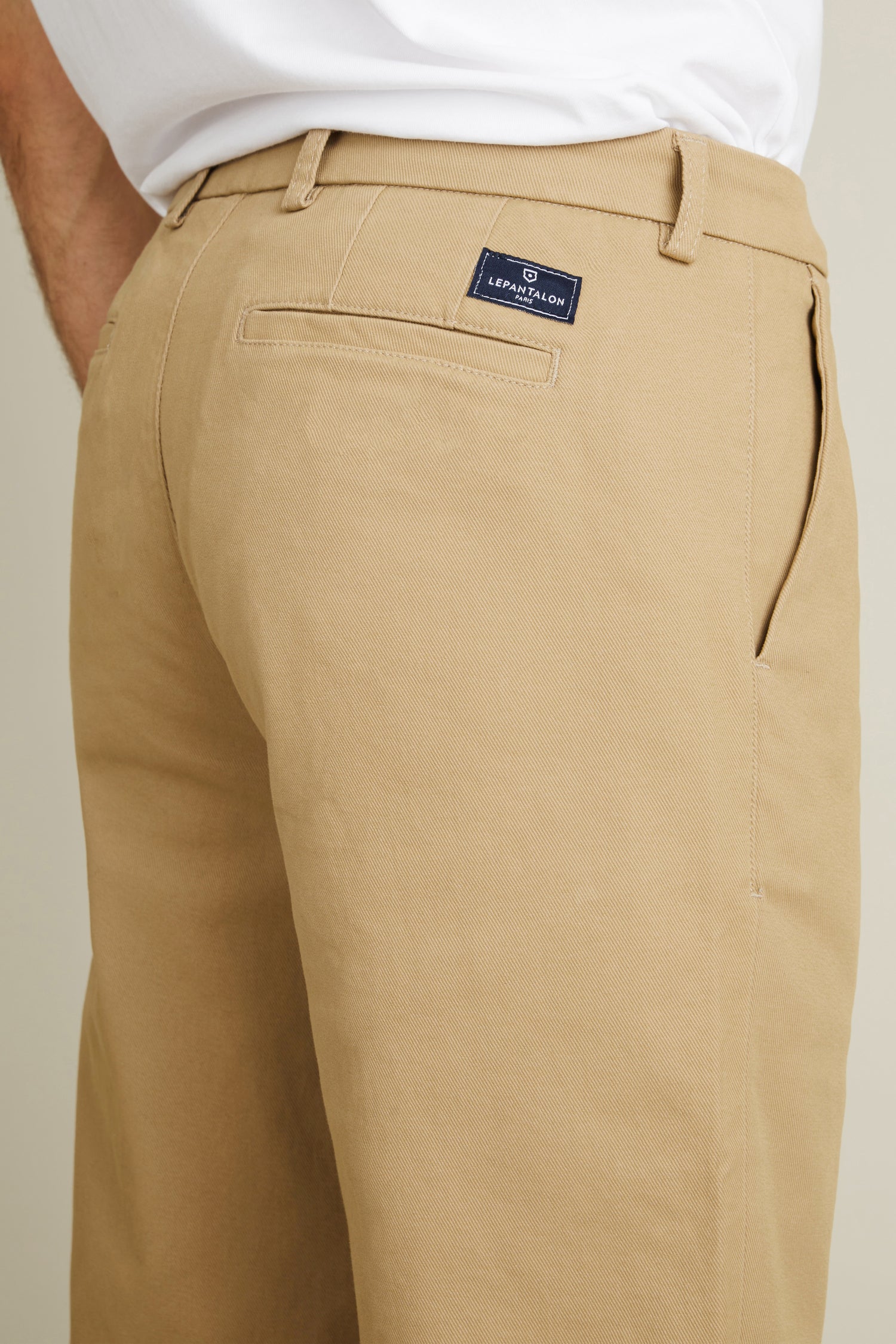 Chino droit beige