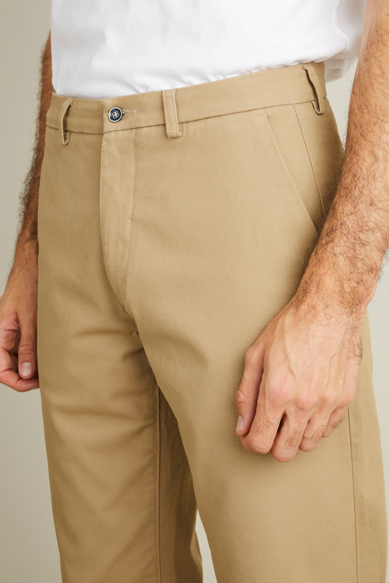 Chino droit beige