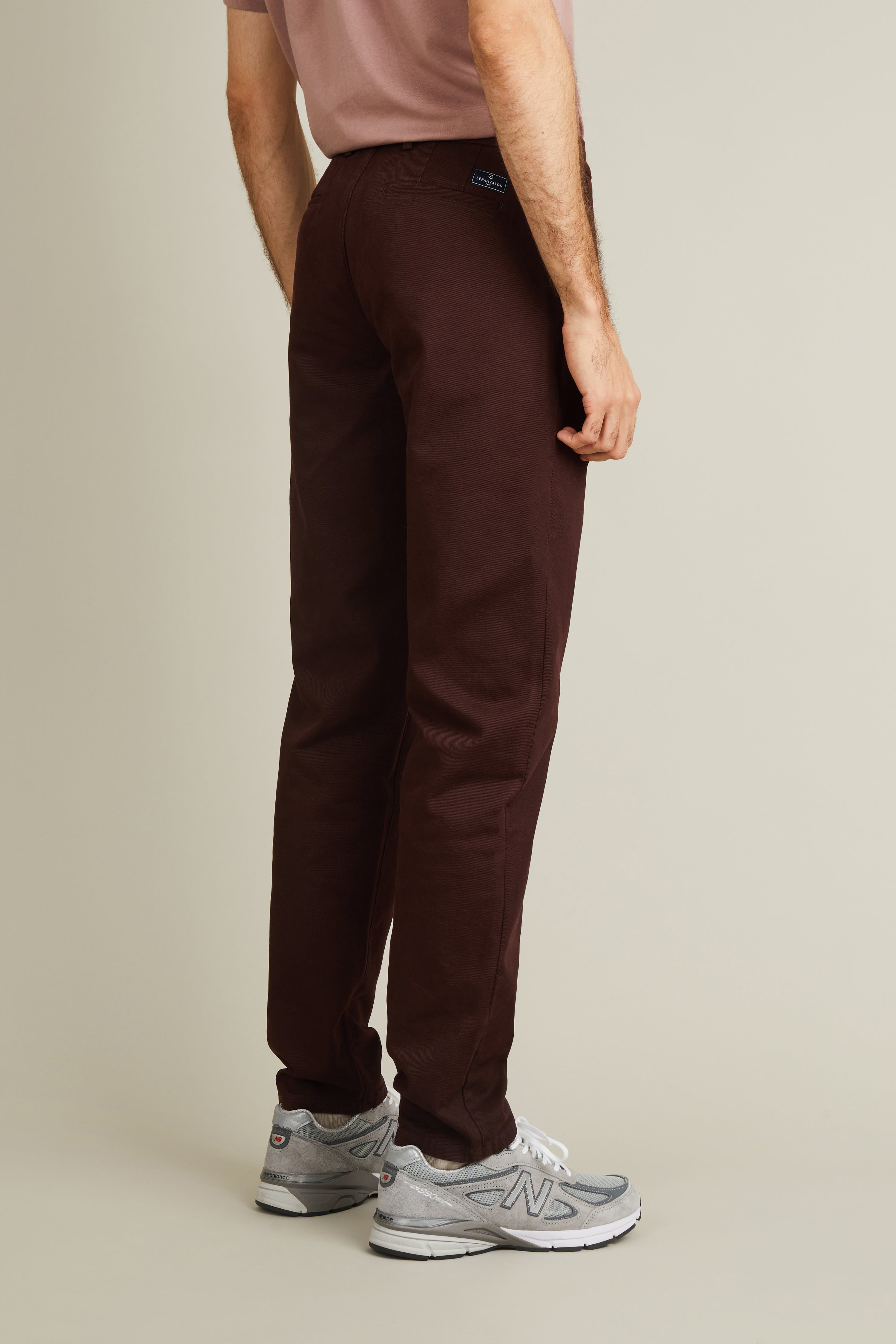 Burgundy straight chinos