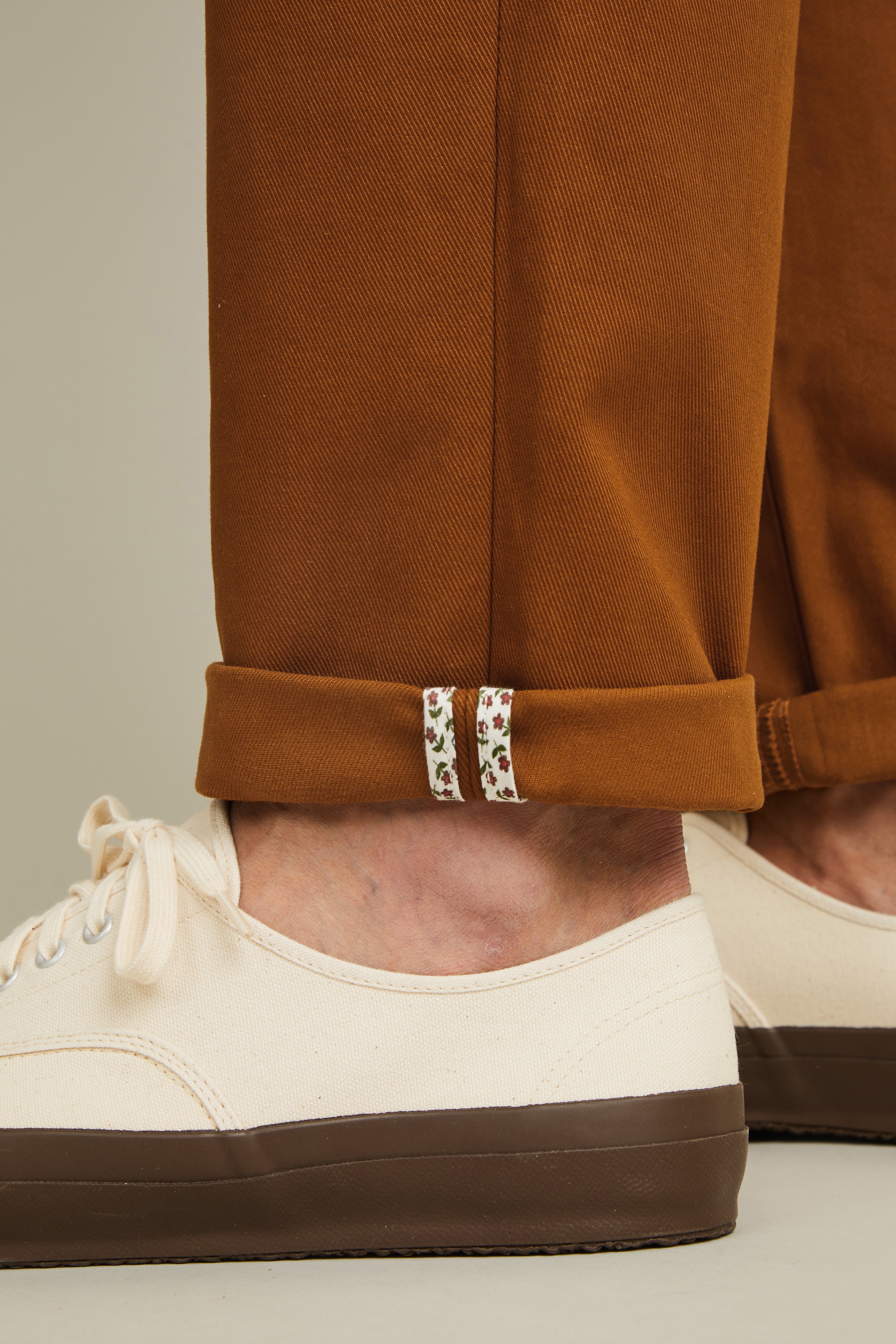 Camel straight chinos