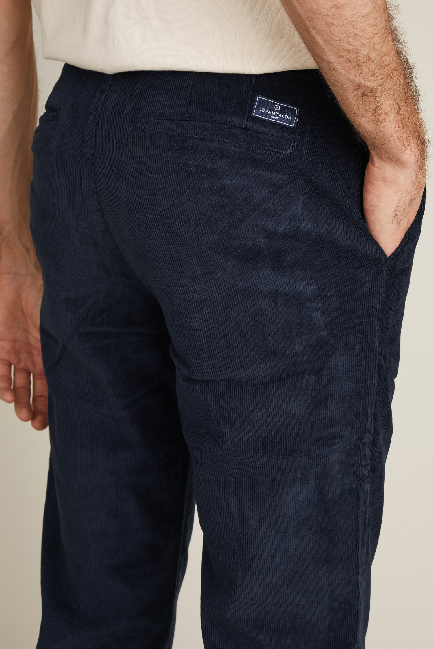 Navy blue corderoy chinos