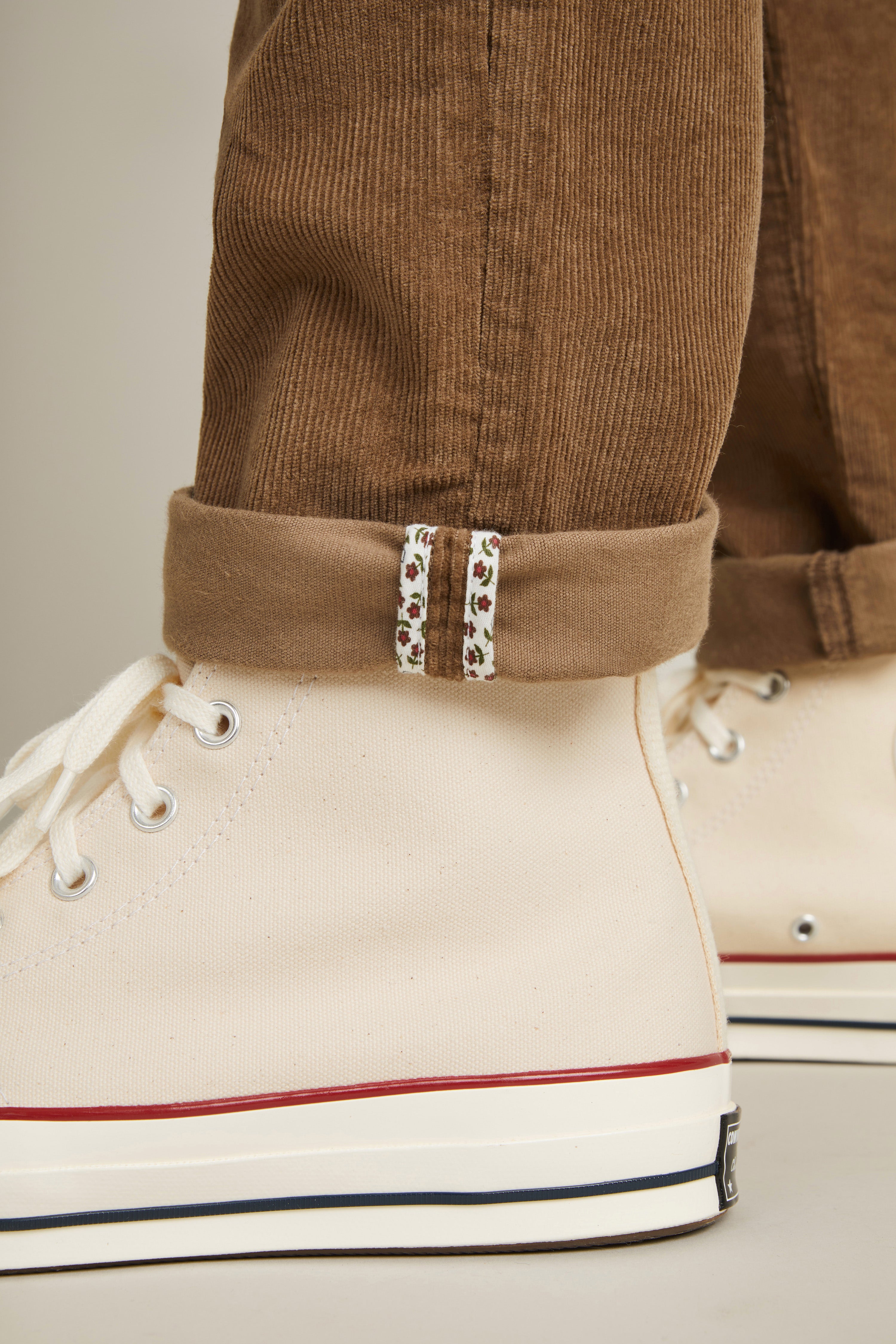 Chino velours tabac