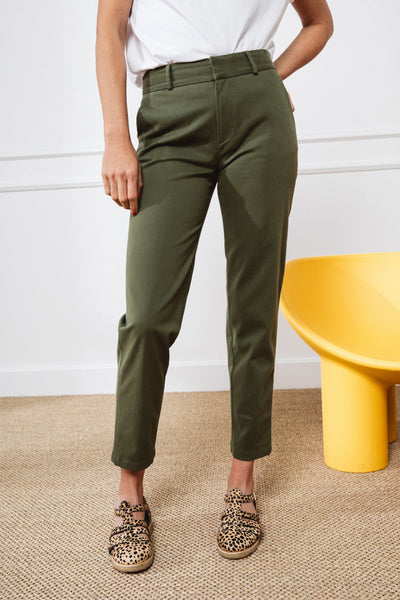 Chino kaki femme