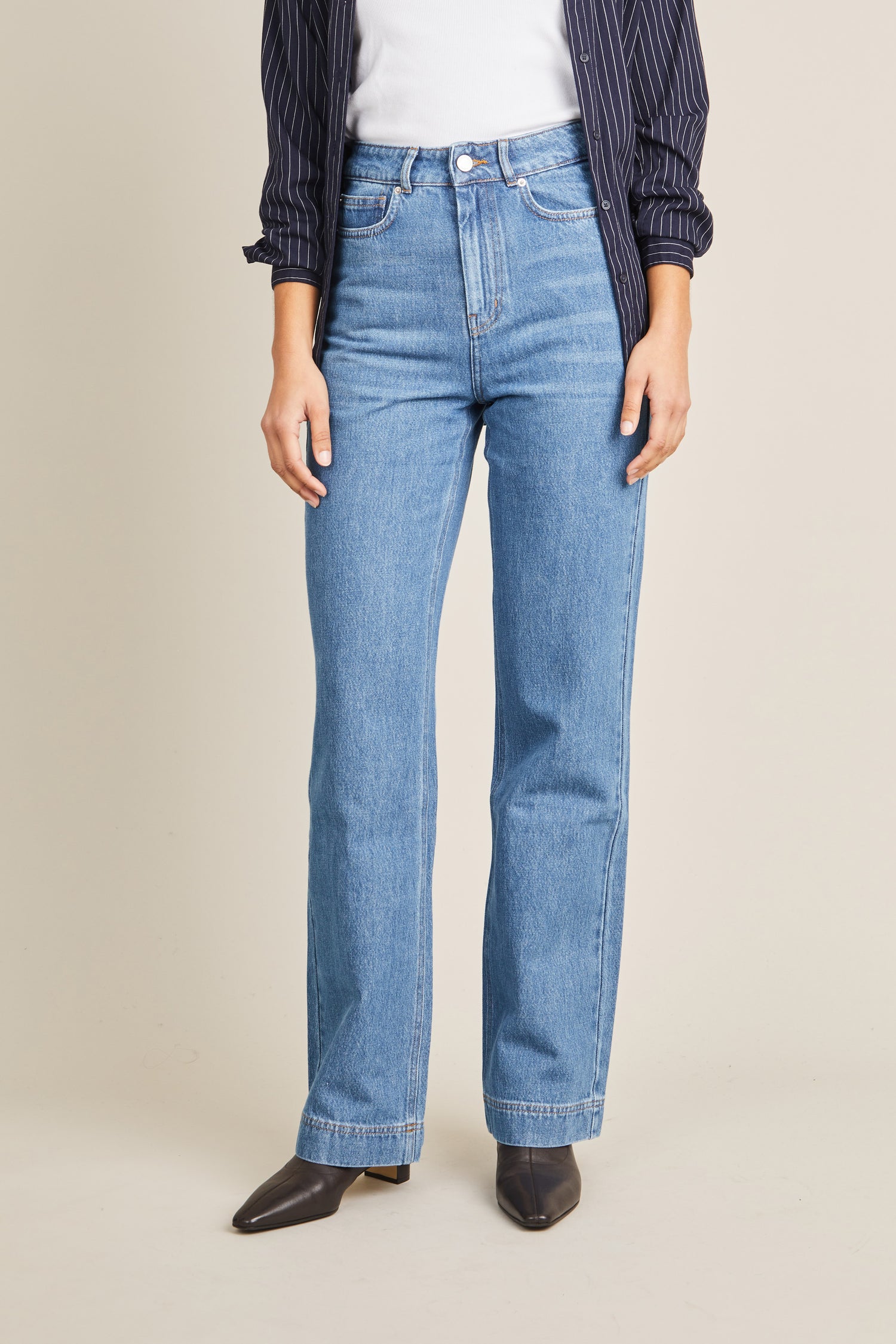 Jean bootcut bleu